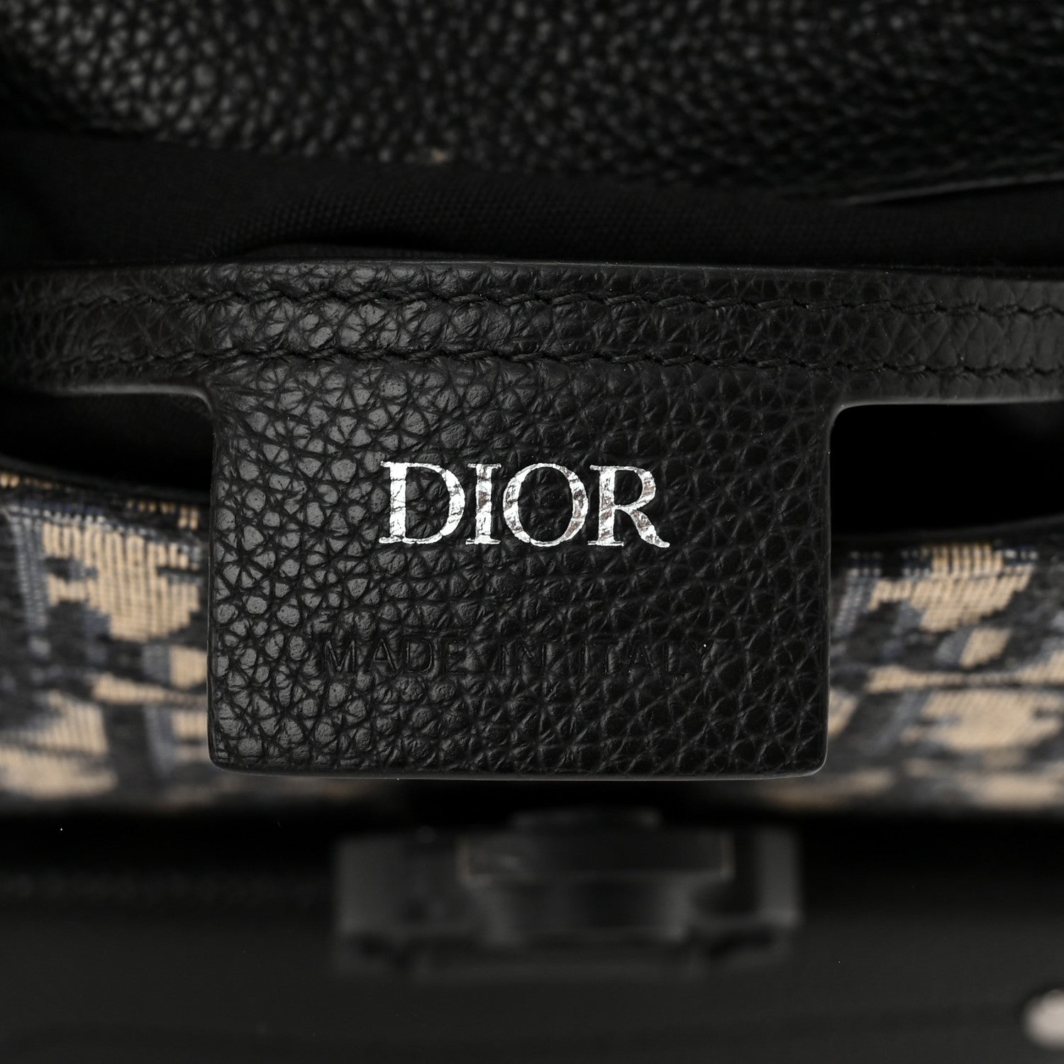 Christian Dior HOMME Oblique Calfskin Mens Mini Saddle Backpack Navy Blue 6 of 10