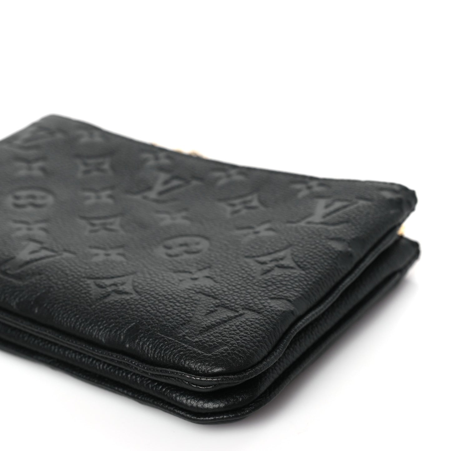 Empreinte Double Zip Pochette Black