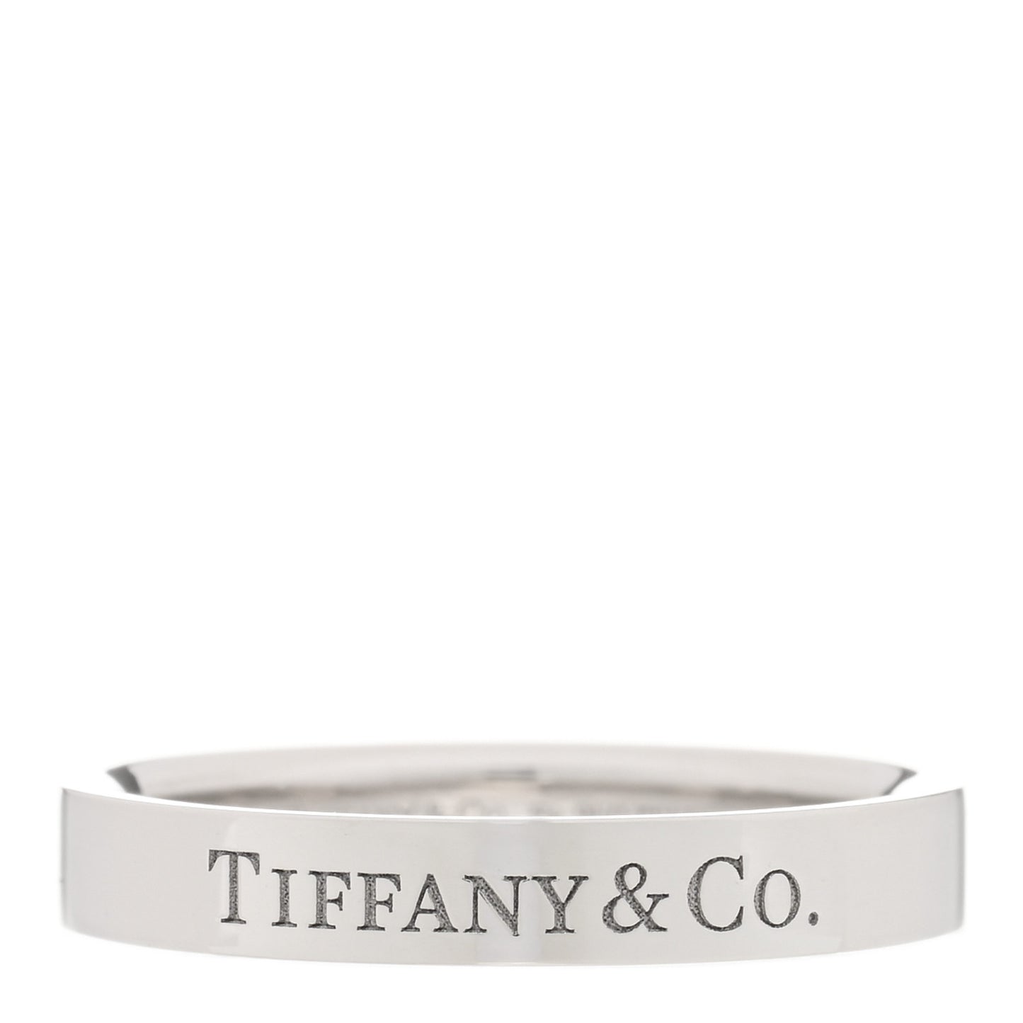 Platinum Logo Band Ring 50 5.5