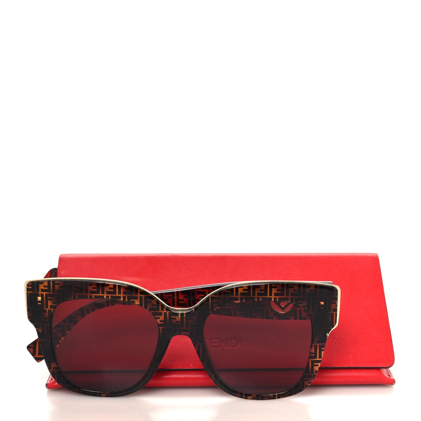 Acetate F is Fendi FF Cat Eye Sunglasses FF 0359/G/S Havana
