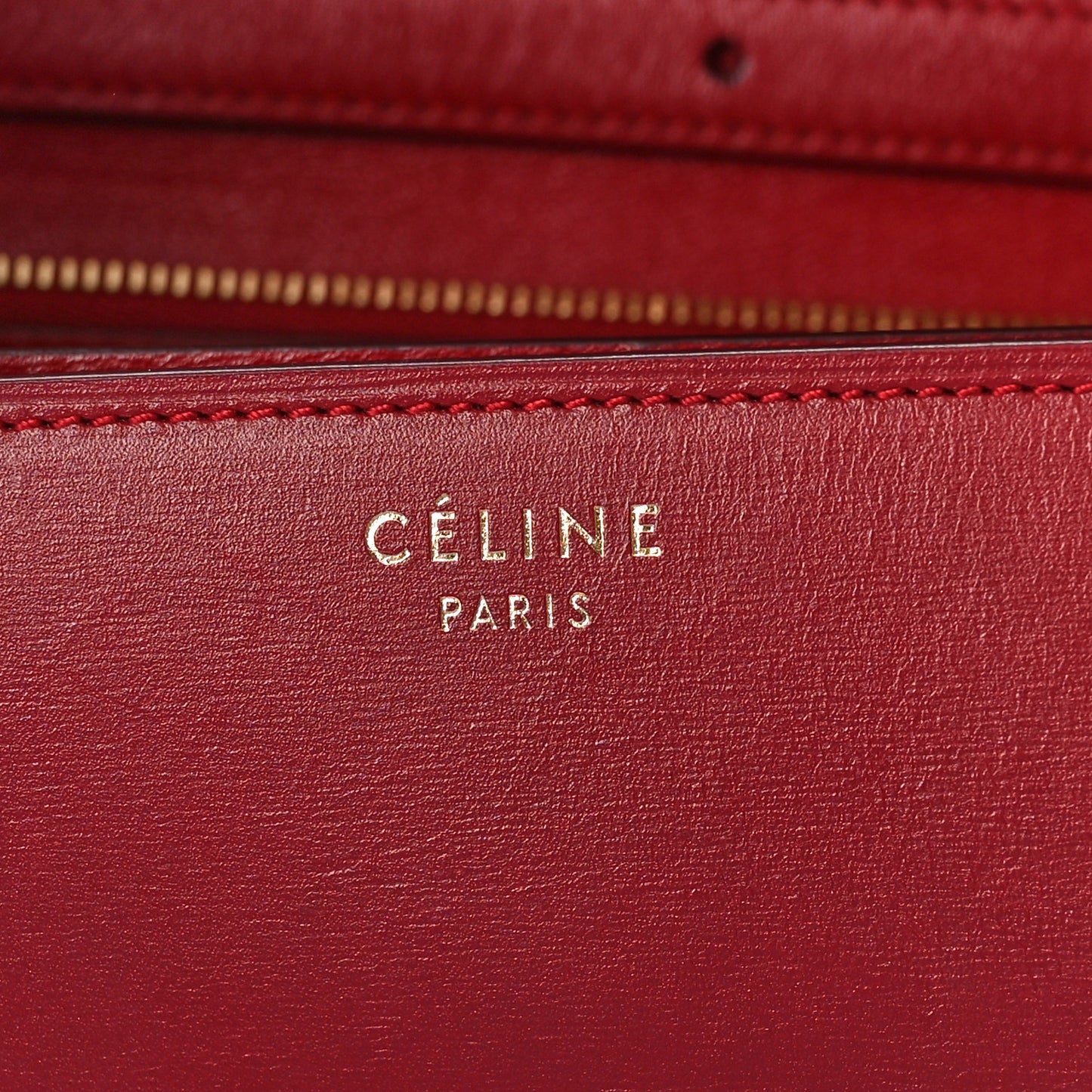 Box Calfskin Medium Classic Box Flap Bag Red