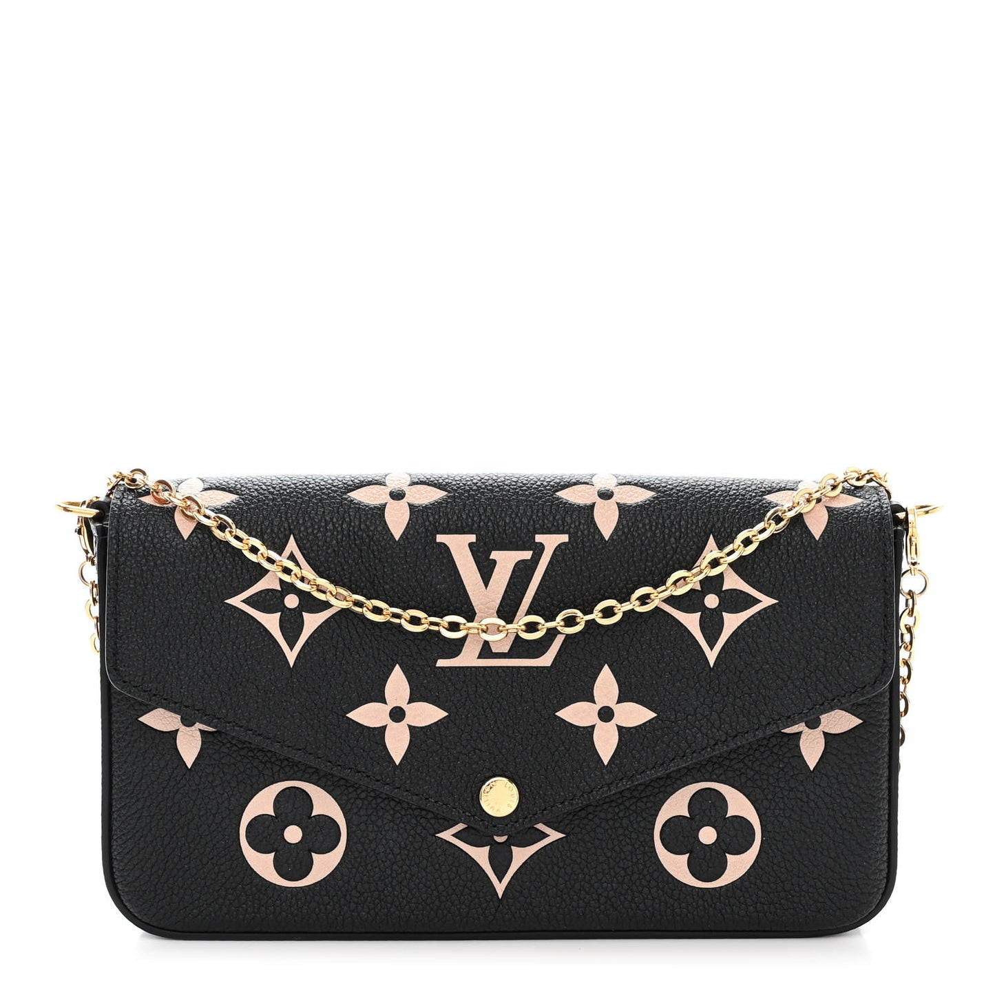 Empreinte Monogram Giant Felicie Pochette Black Beige