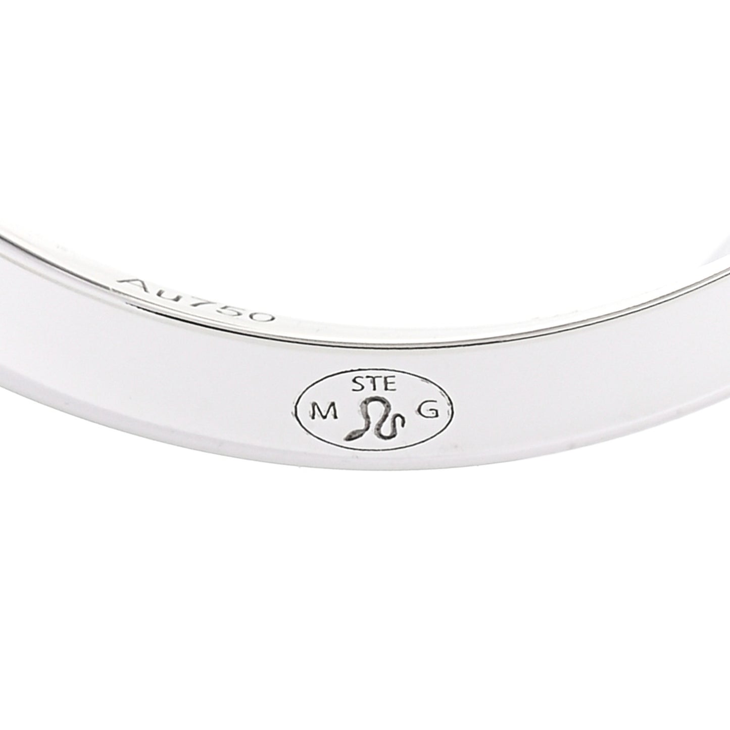 18K White Gold Diamond Move Uno Ring 55 7.25