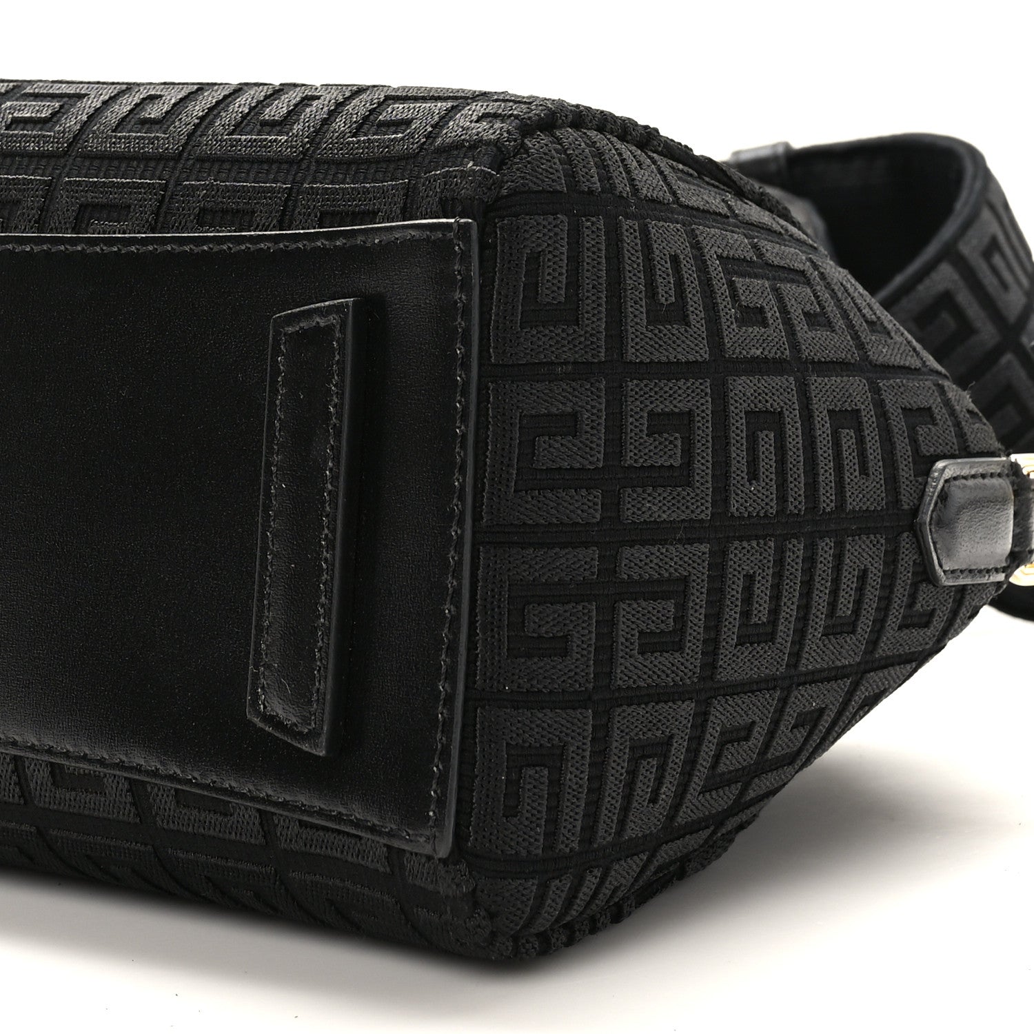 Givenchy Canvas Jacquard Embroidered Calfskin 4G Mini Antigona Black 8 of 8