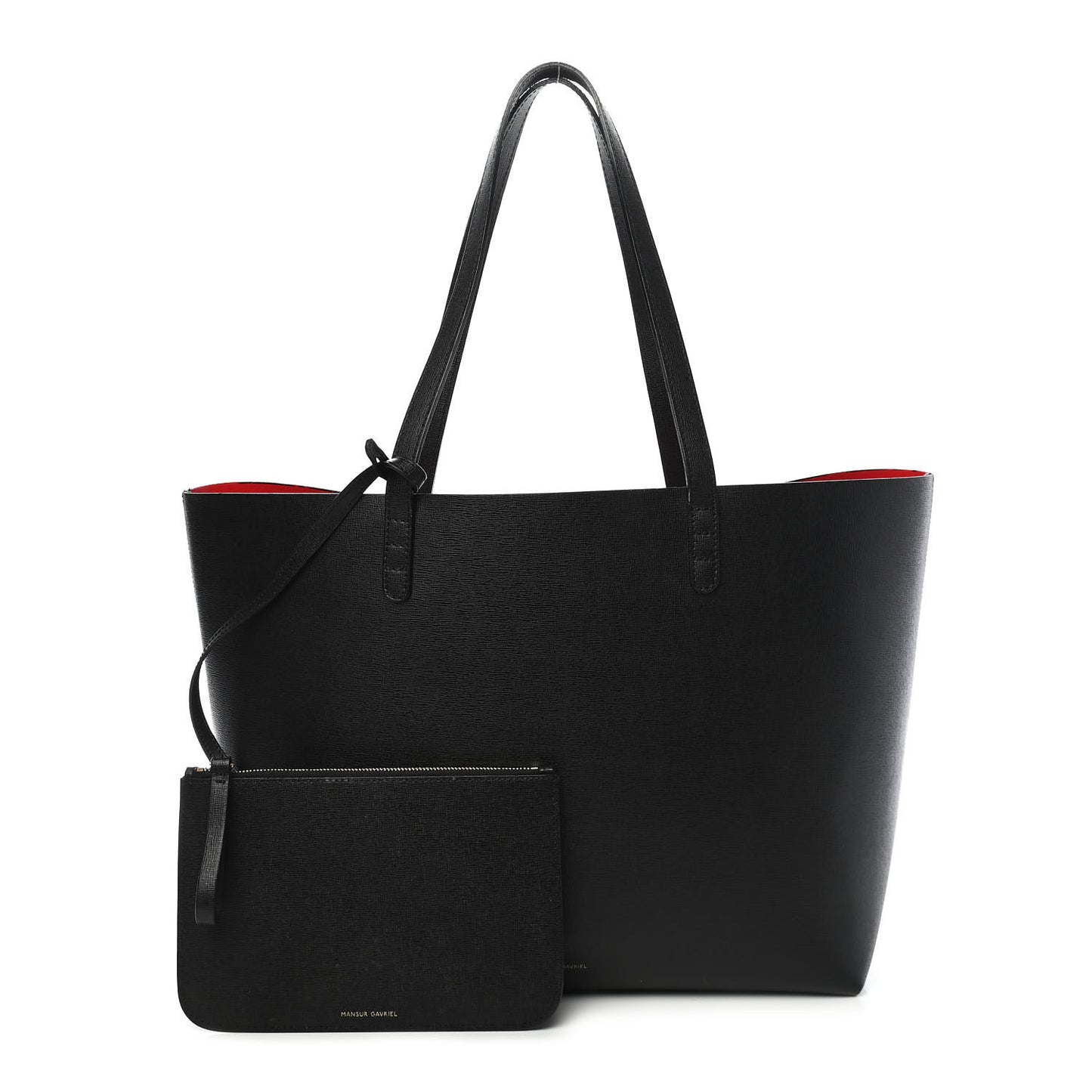 Saffiano Large Shopping Tote Black Flamma
