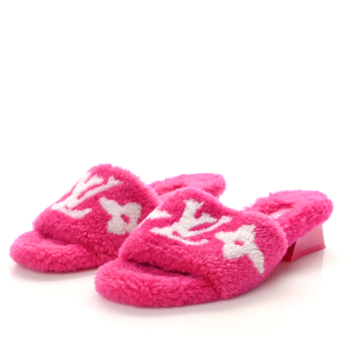 Louis Vuitton Shearling Magnetic Mule 39 Fuchsia Pink 3 of 9