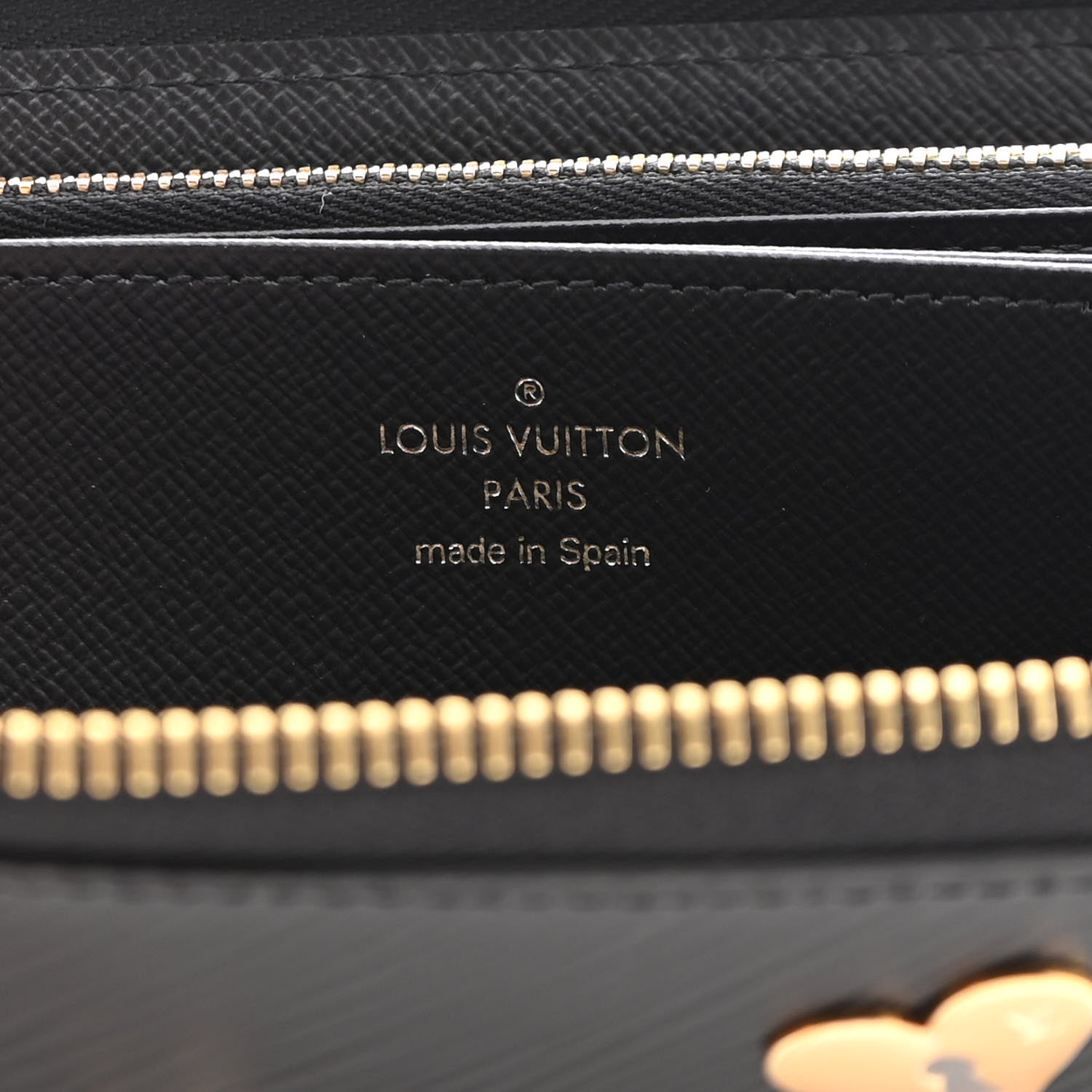Louis Vuitton LOUIS VUITTON Epi Love Lock Zippy Wallet Black 6 of 9