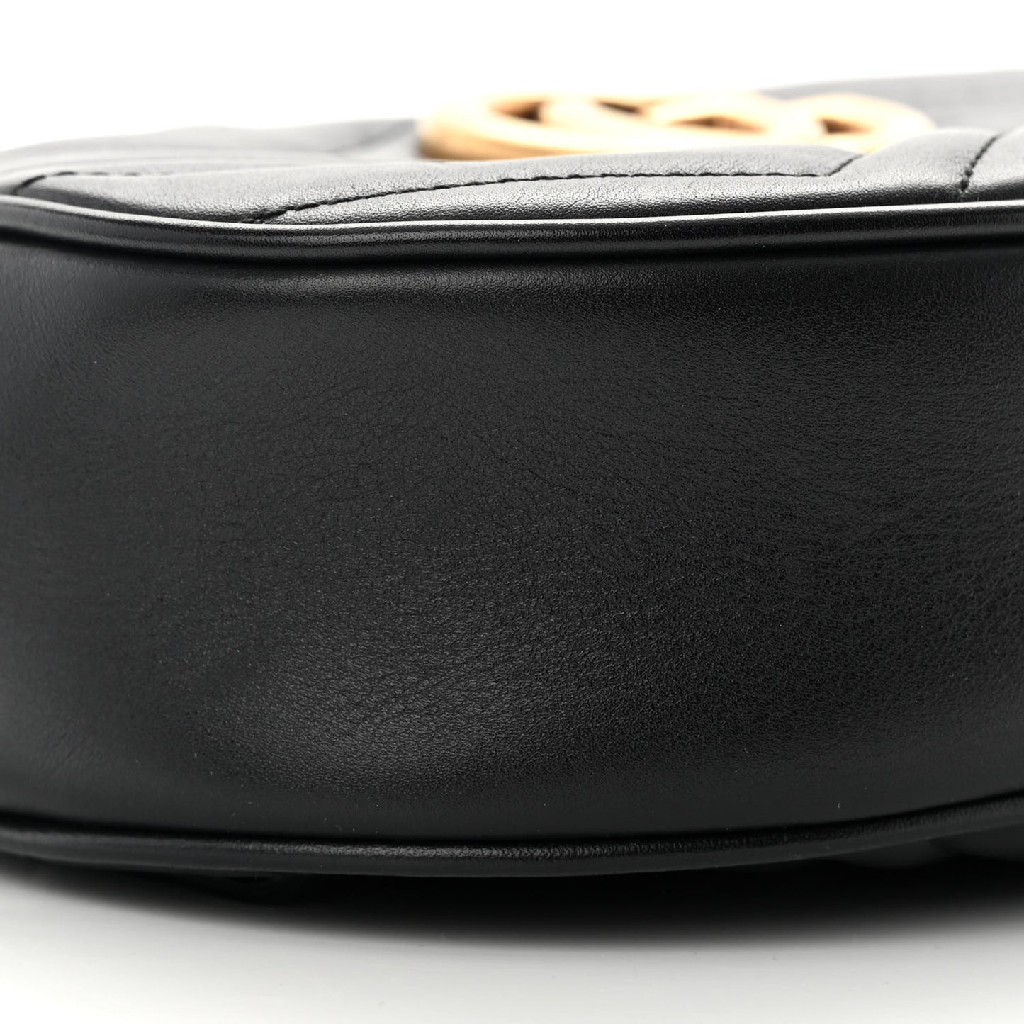 Calfskin Matelasse GG Marmont Belt Bag 95 38 Black