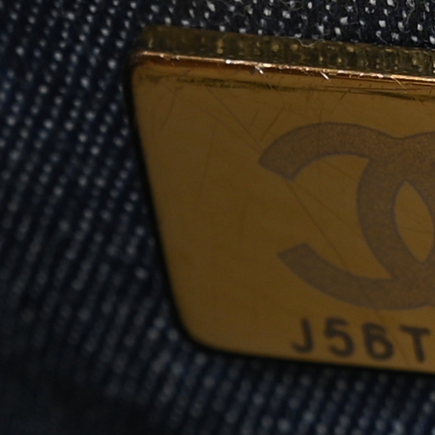 Calfskin Stitched CC Shopper Tote White