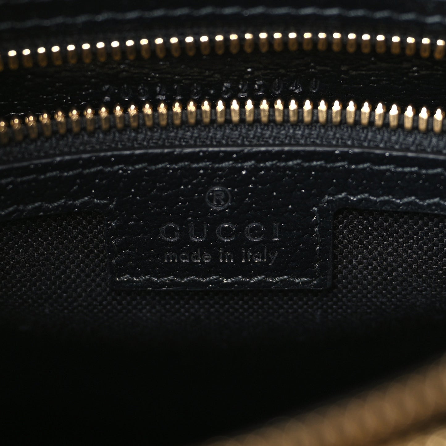 Mini Vintage GG Supreme Monogram Textured Dollar Calfskin Web Large Diana Tote Bag Black