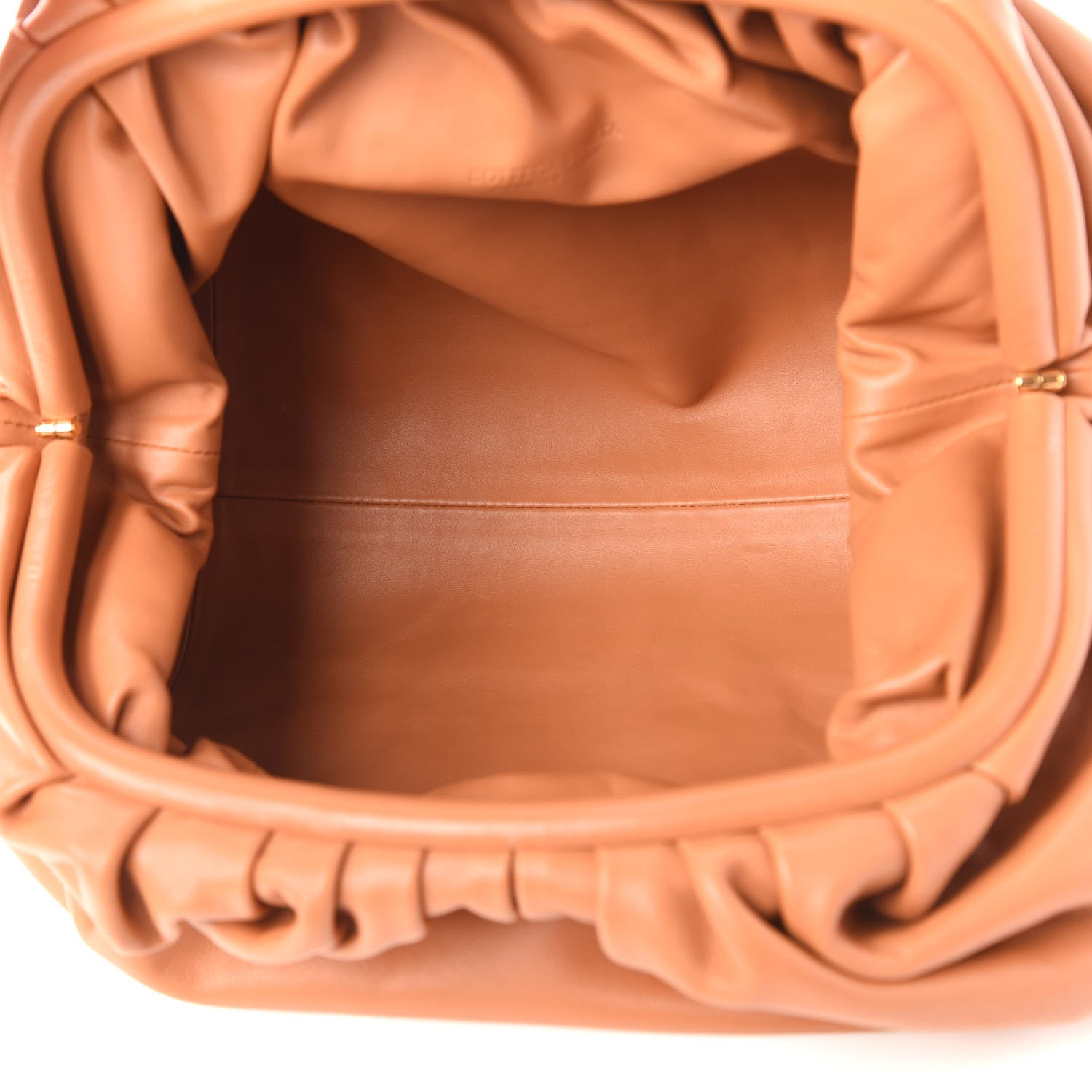 Bottega Veneta Smooth Butter Calf The Pouch Oversized Clutch Clay 5 of 10