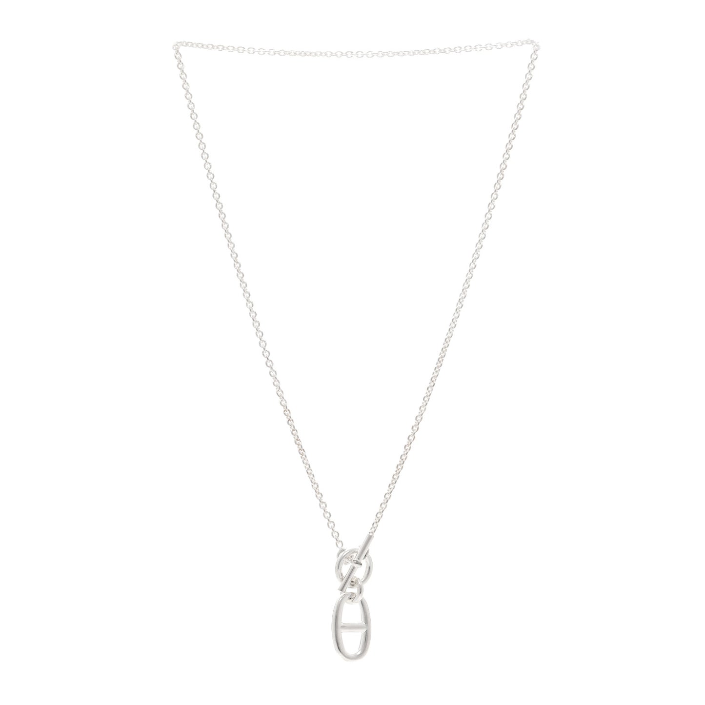 Sterling Silver Amulette Chaine d'Ancre Necklace