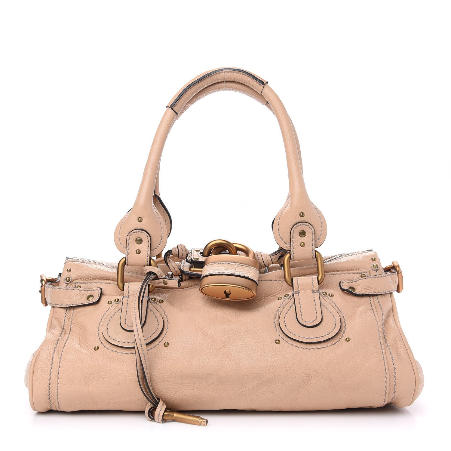 Vintage Chloé Paddington Bags pink beige Chloe Calfskin Medium Paddington Satchel Pink 884886 – FASHIONPHILE