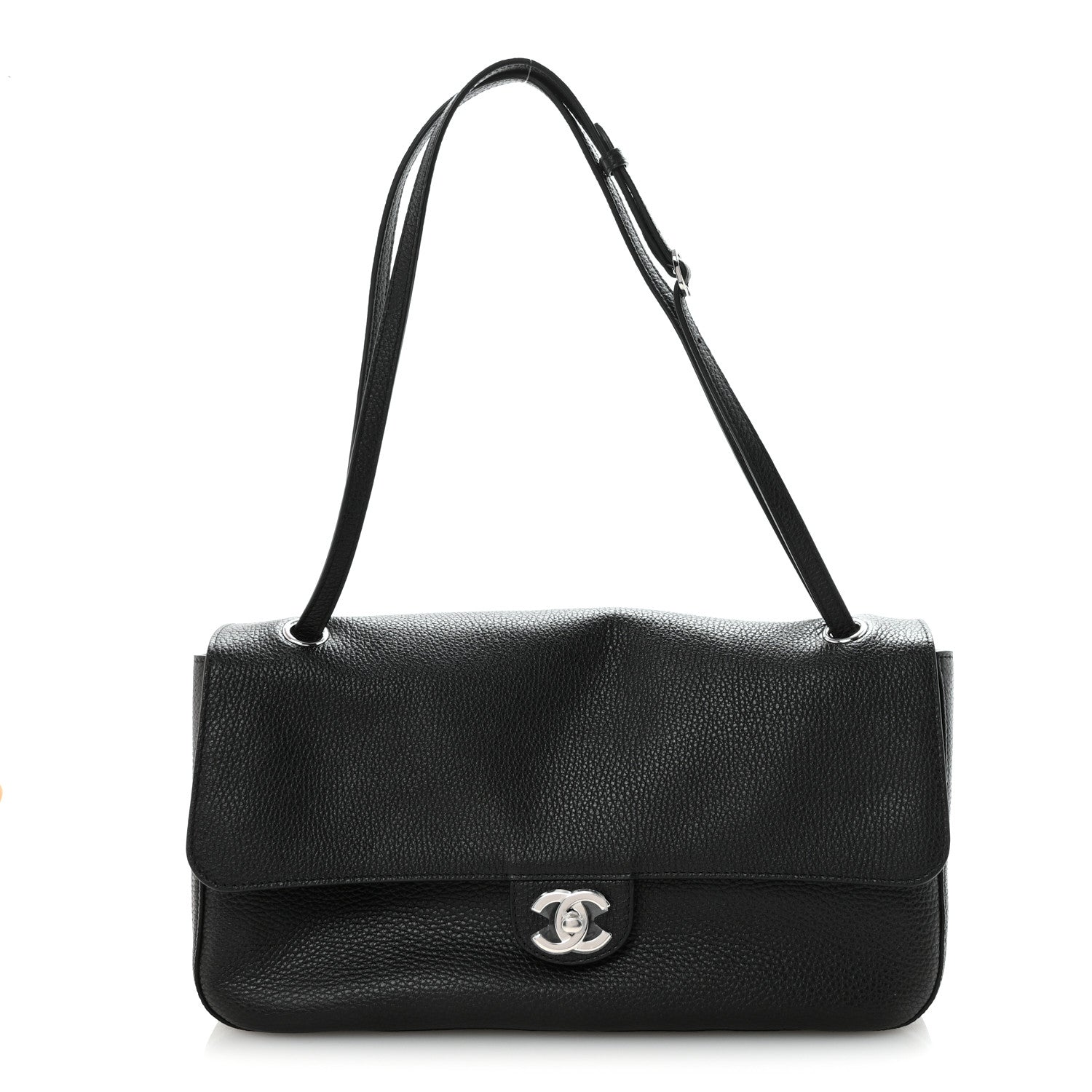 Chanel Grained Calfskin Small Souplissimo Maxi Flap Black 1877486