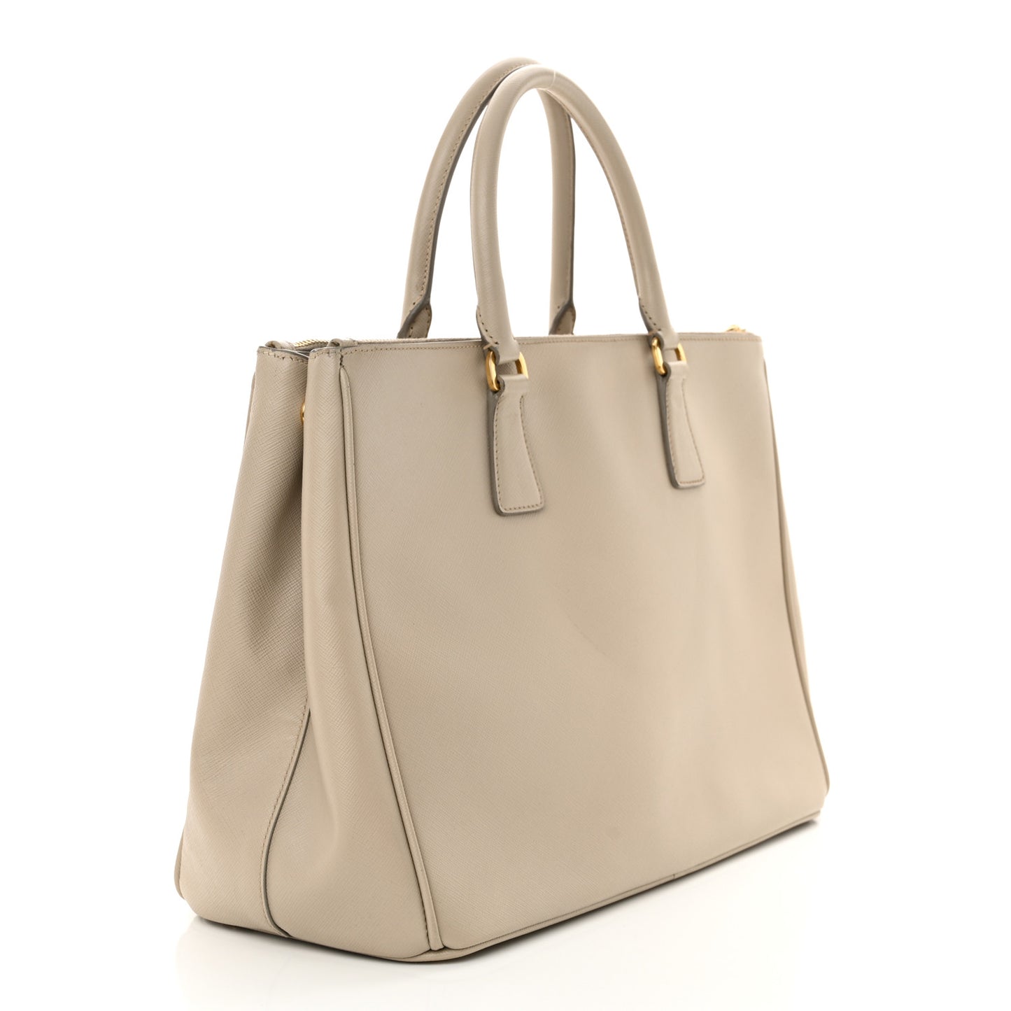 Saffiano Large Galleria Double Zip Tote Pomice