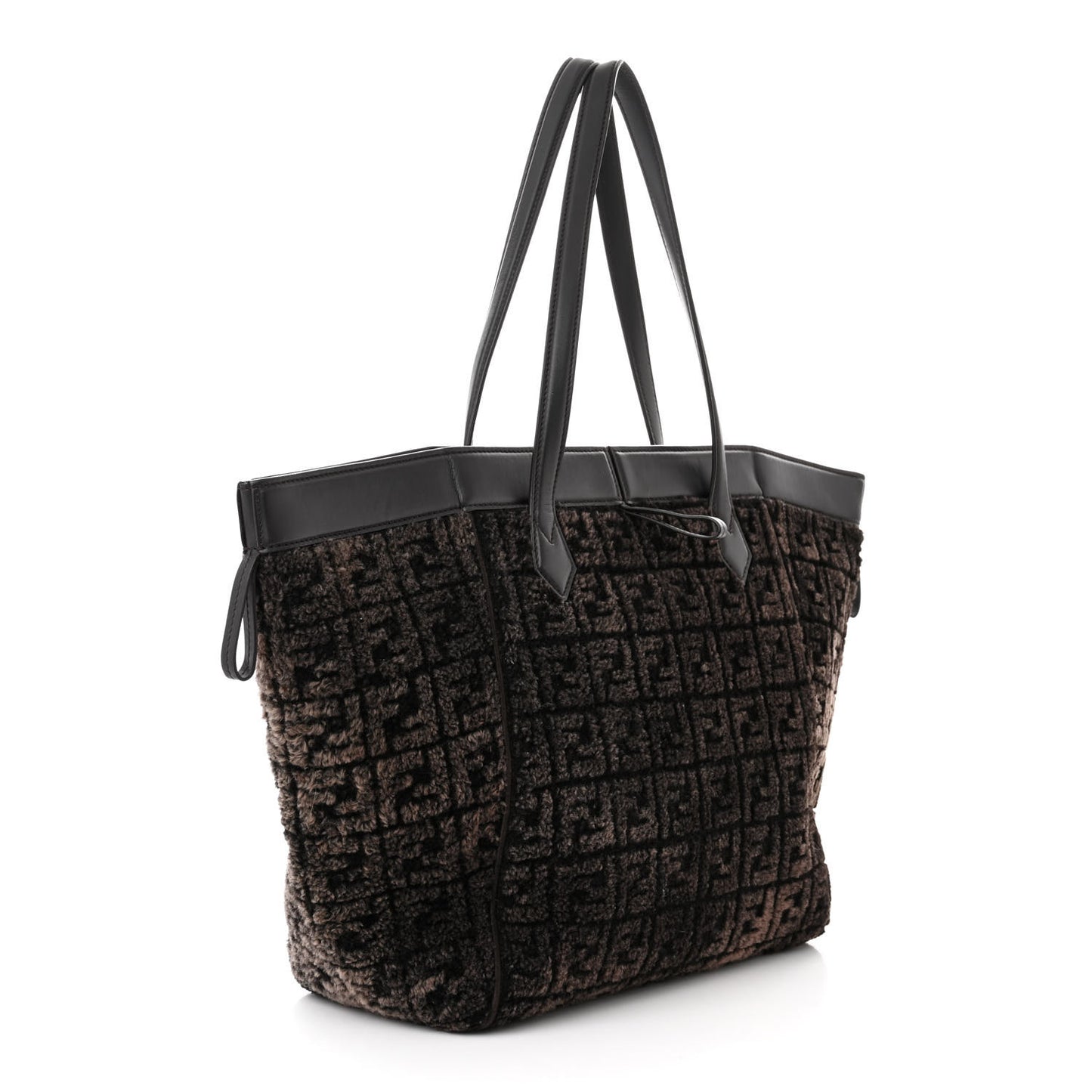Sheepskin FF 1974 Large Fendi Origami Brown
