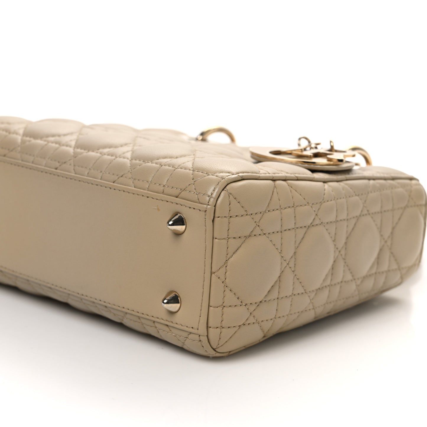 Lambskin Cannage Small My ABCDior Lady Dior Beige