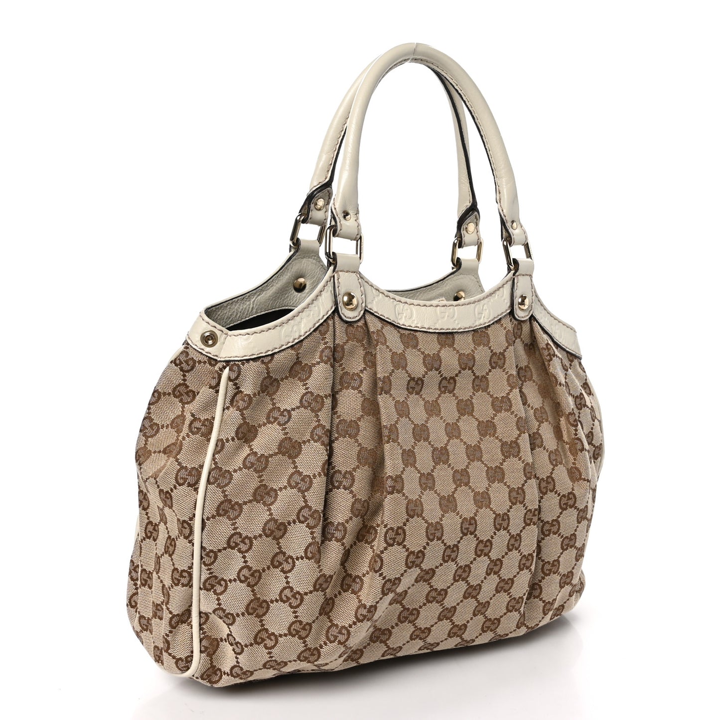 Monogram Medium Sukey Tote Off White