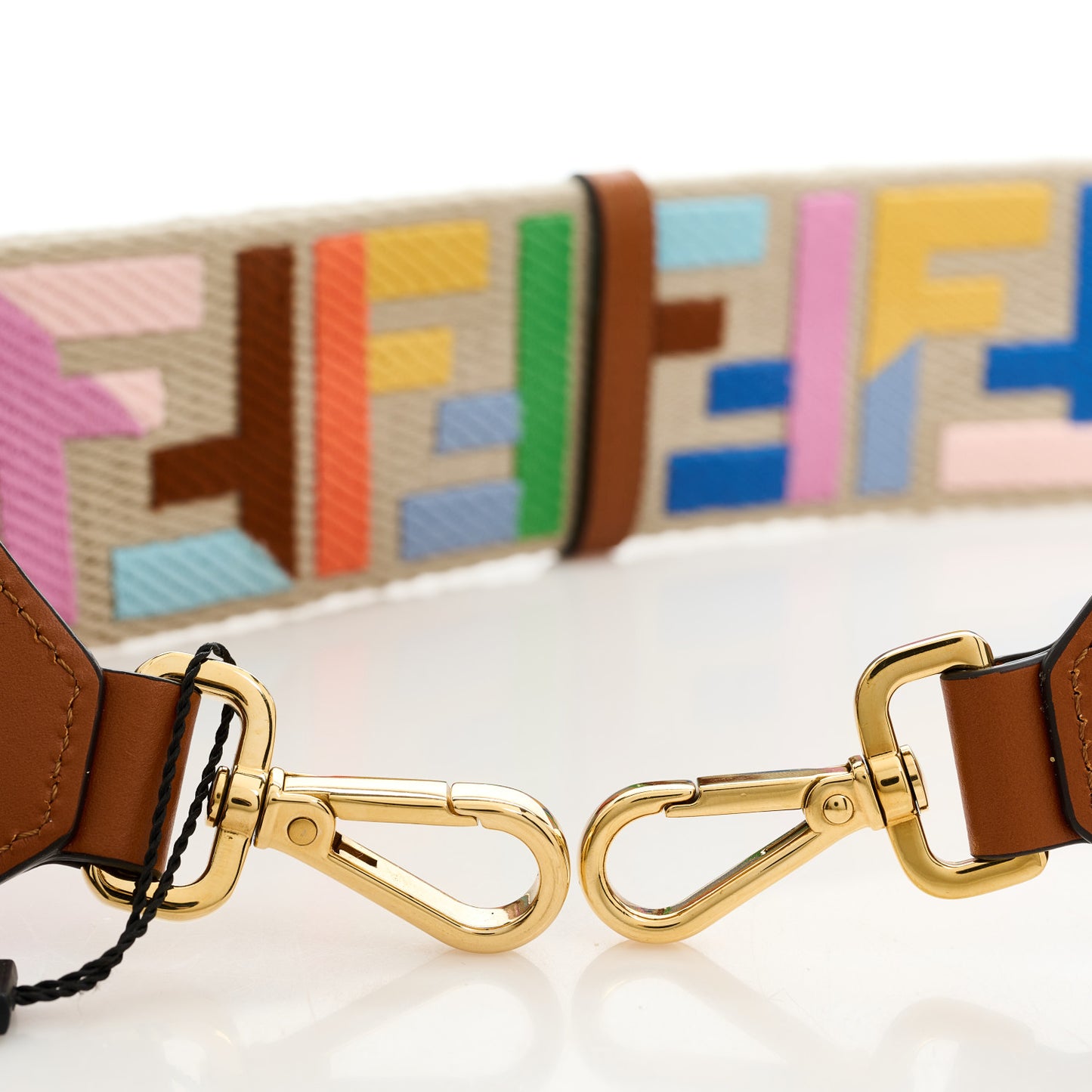 Canvas Calfskin FF 1974 Adjustable Strap You Multicolor Cuoio