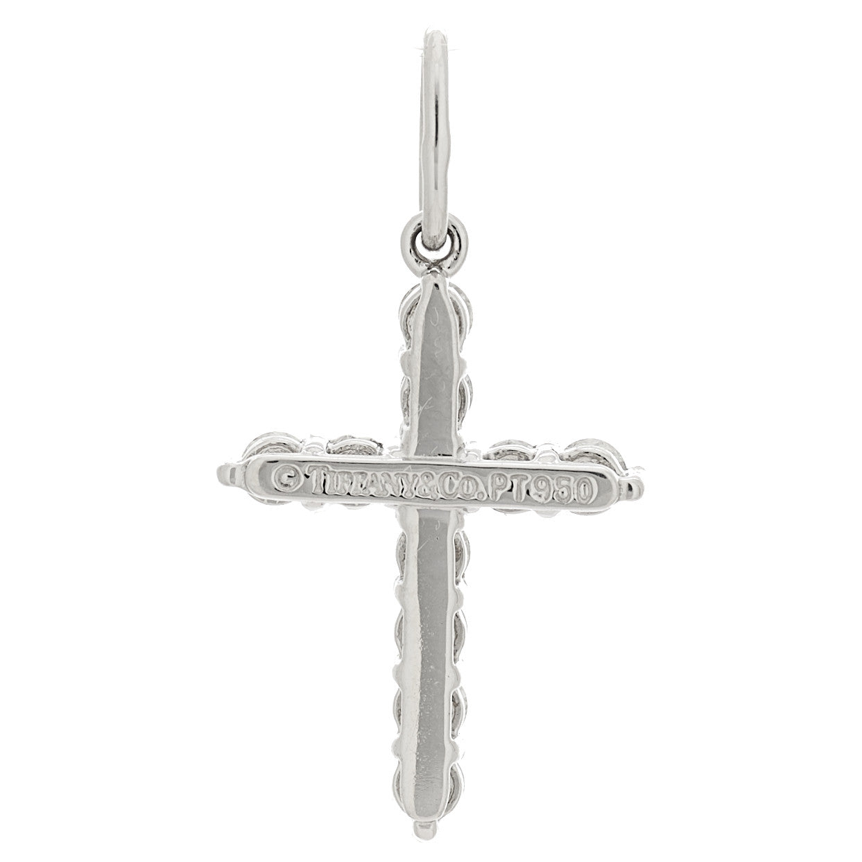 Platinum Diamond Mini Cross Pendant