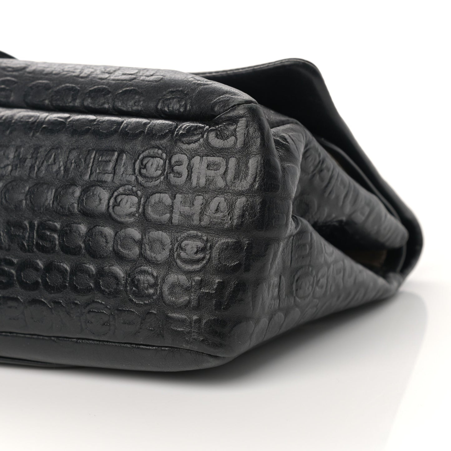 Calfskin Unlimited Jumbo Double Flap Black