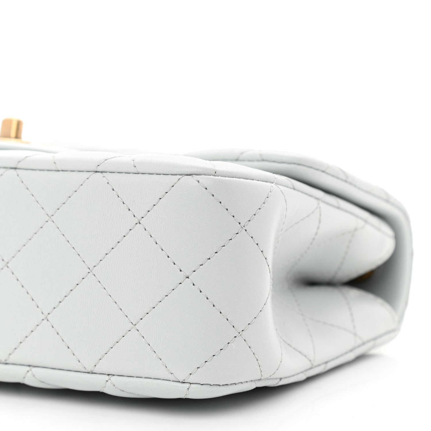 Chanel Lambskin Quilted Small Sweet Camellia Flap Light Blue 10 of 11