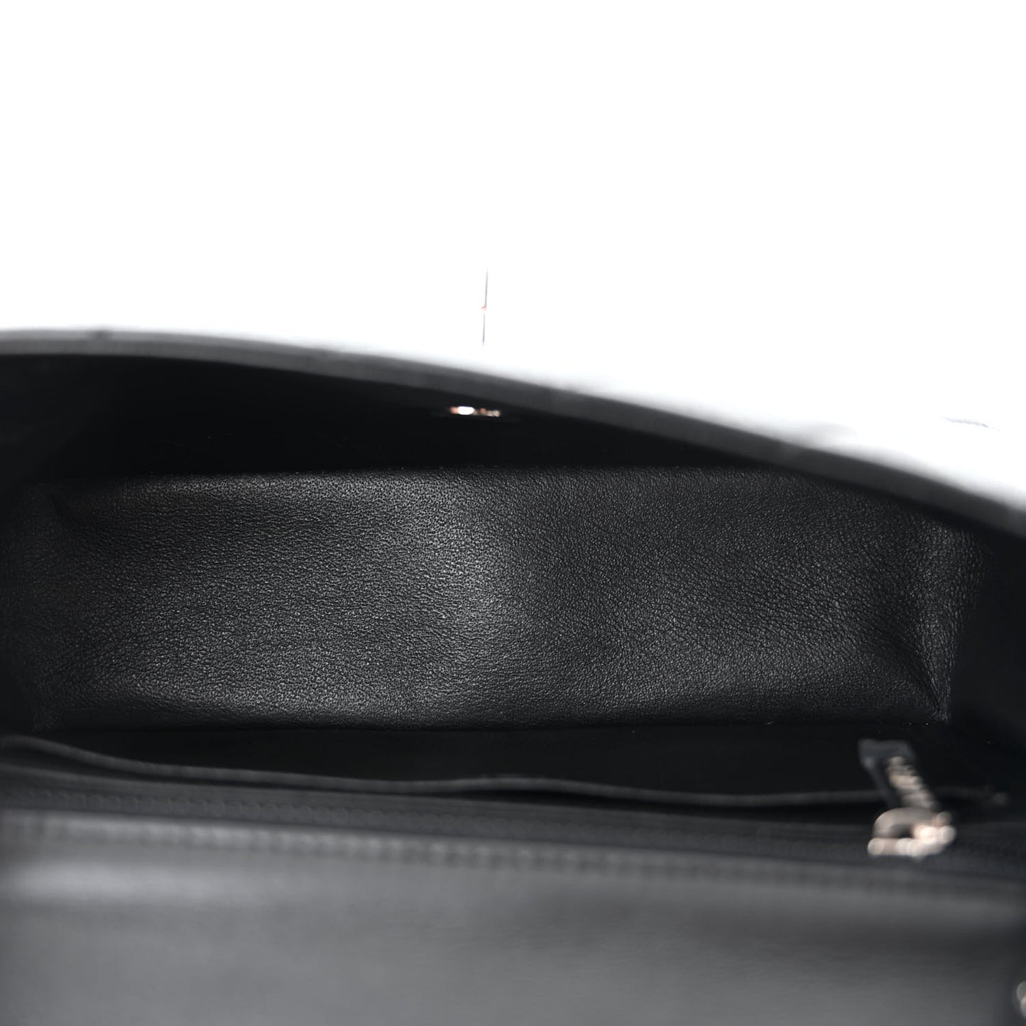 Lambskin Quilted Mini Rectangular Flap Black