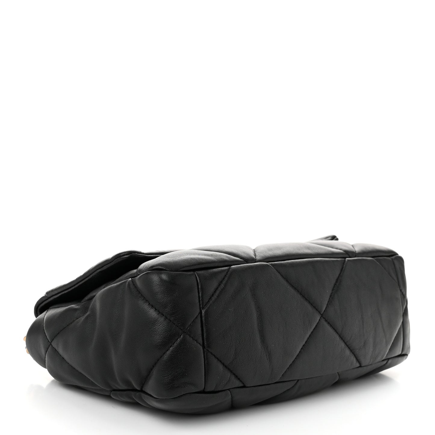 Lambskin Quilted Medium Chanel 19 Flap Black