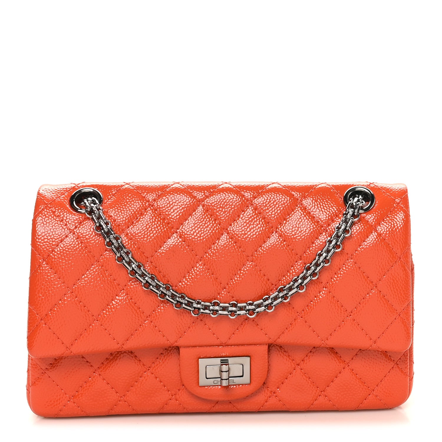 Chanel Patent Caviar Quilted 2.55 Reissue 225 Flap Orange 1839618