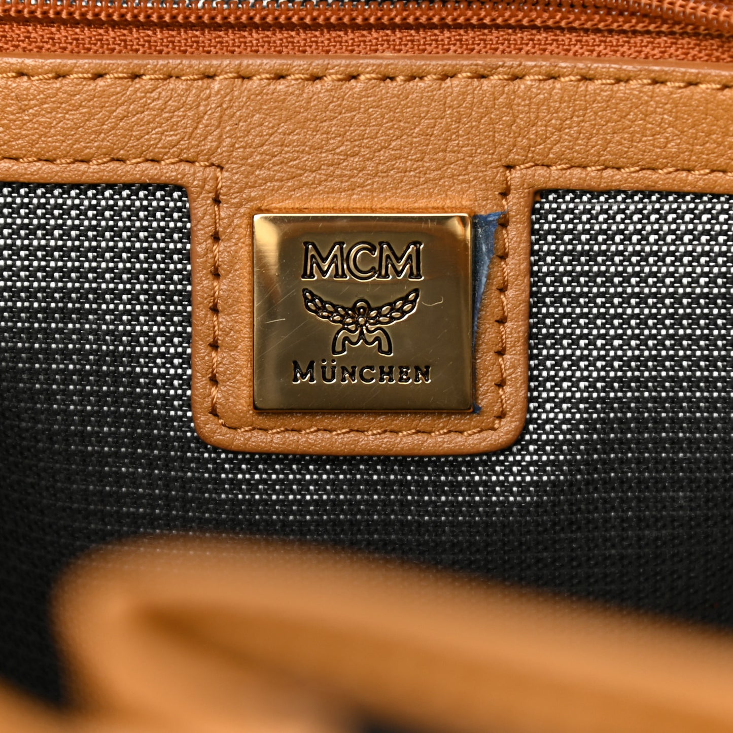 Visetos Large Side Studs Stark Backpack Cognac