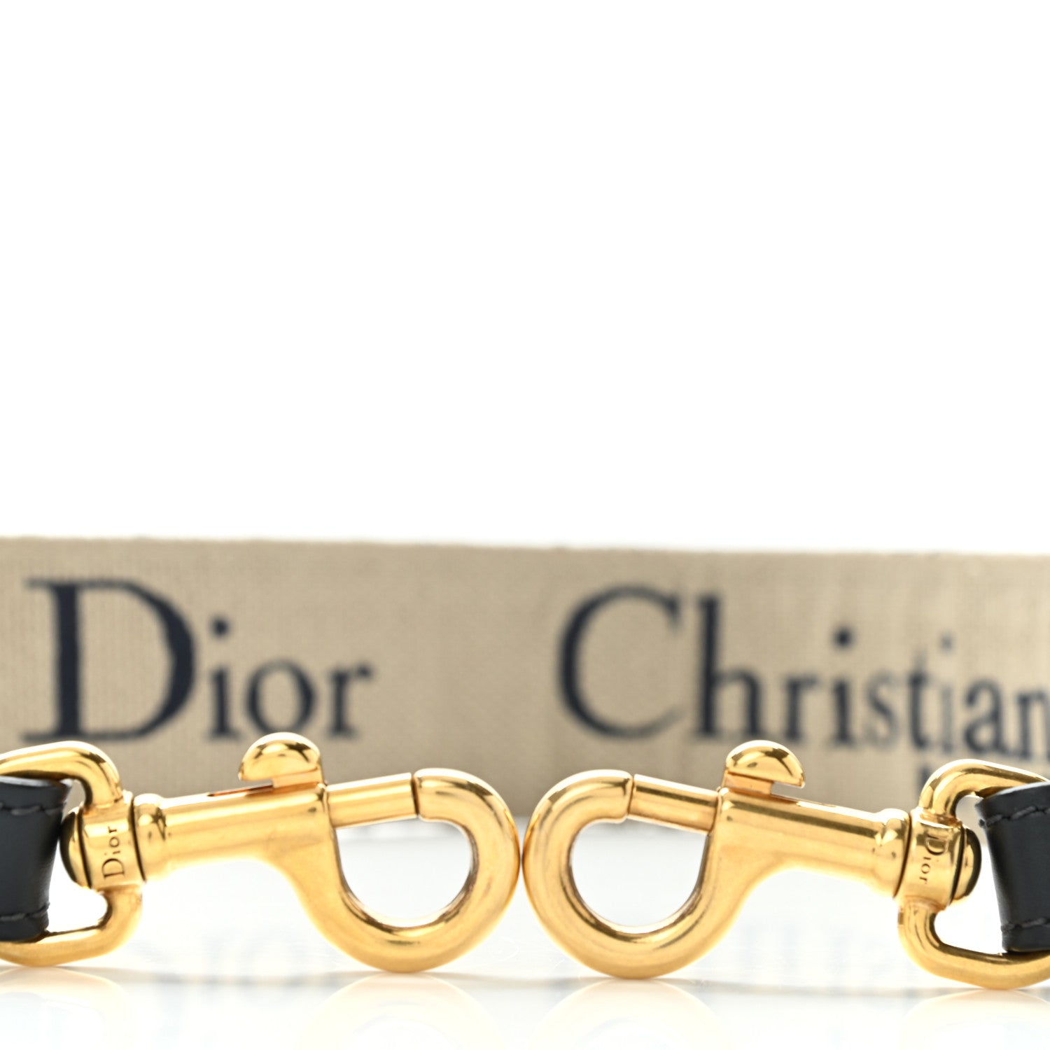 Christian Dior Oblique Adjustable Shoulder Strap Blue 3 of 4
