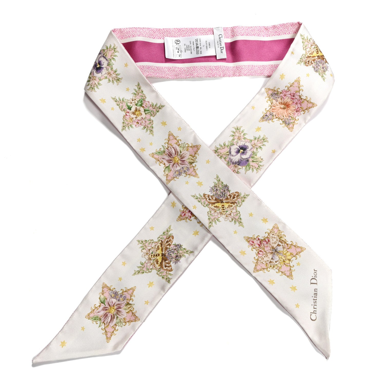 Christian Dior Silk Star Mitzah Scarf Pink 1915269 – FASHIONPHILE
