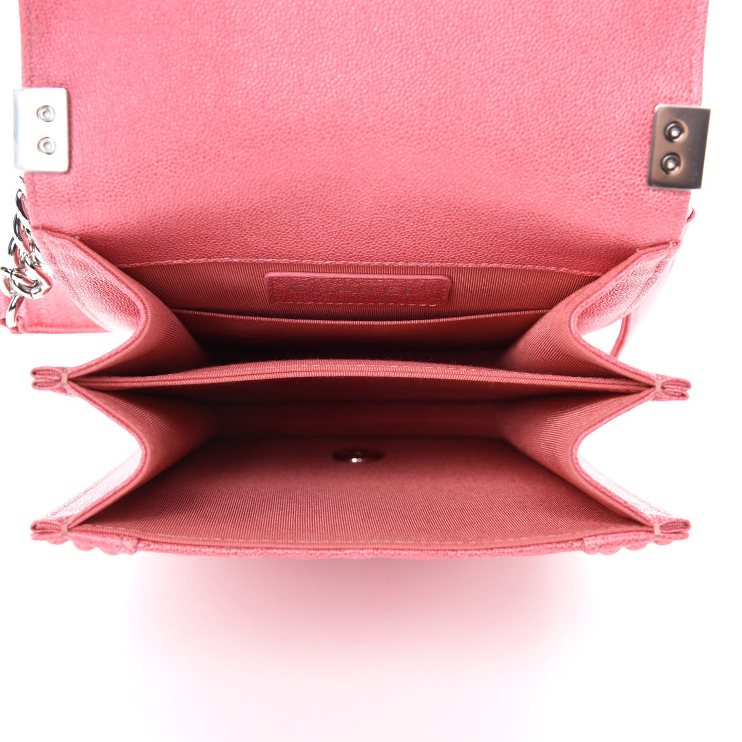 Caviar Quilted North South Boy Flap Pink
