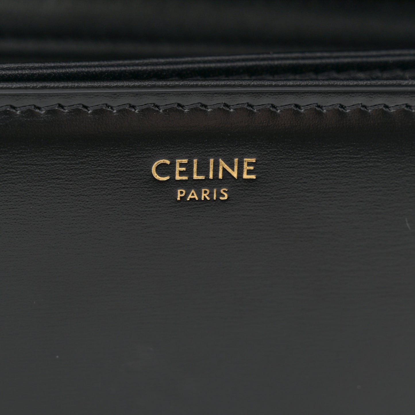 Shiny Calfskin Medium Triomphe Black