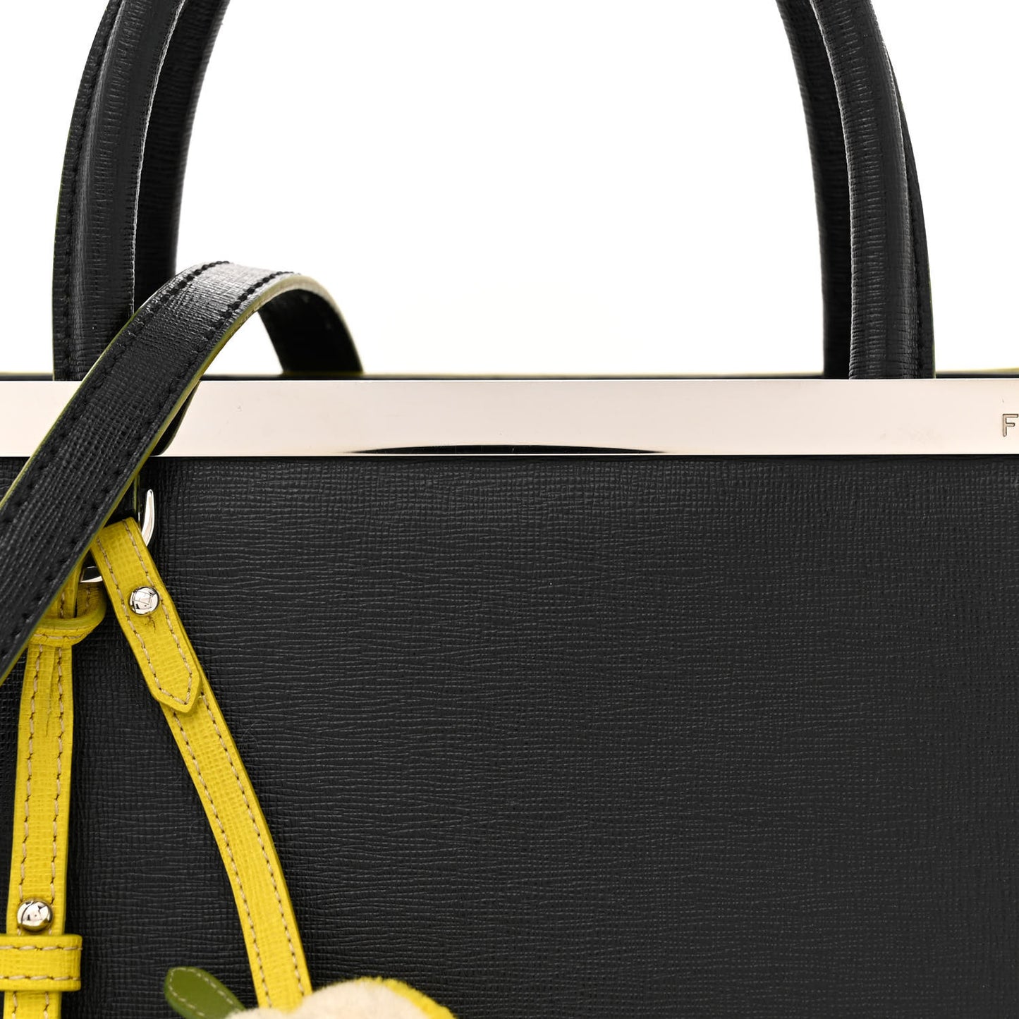 Vitello Elite Apple Charm Petite 2Jours Tote Black