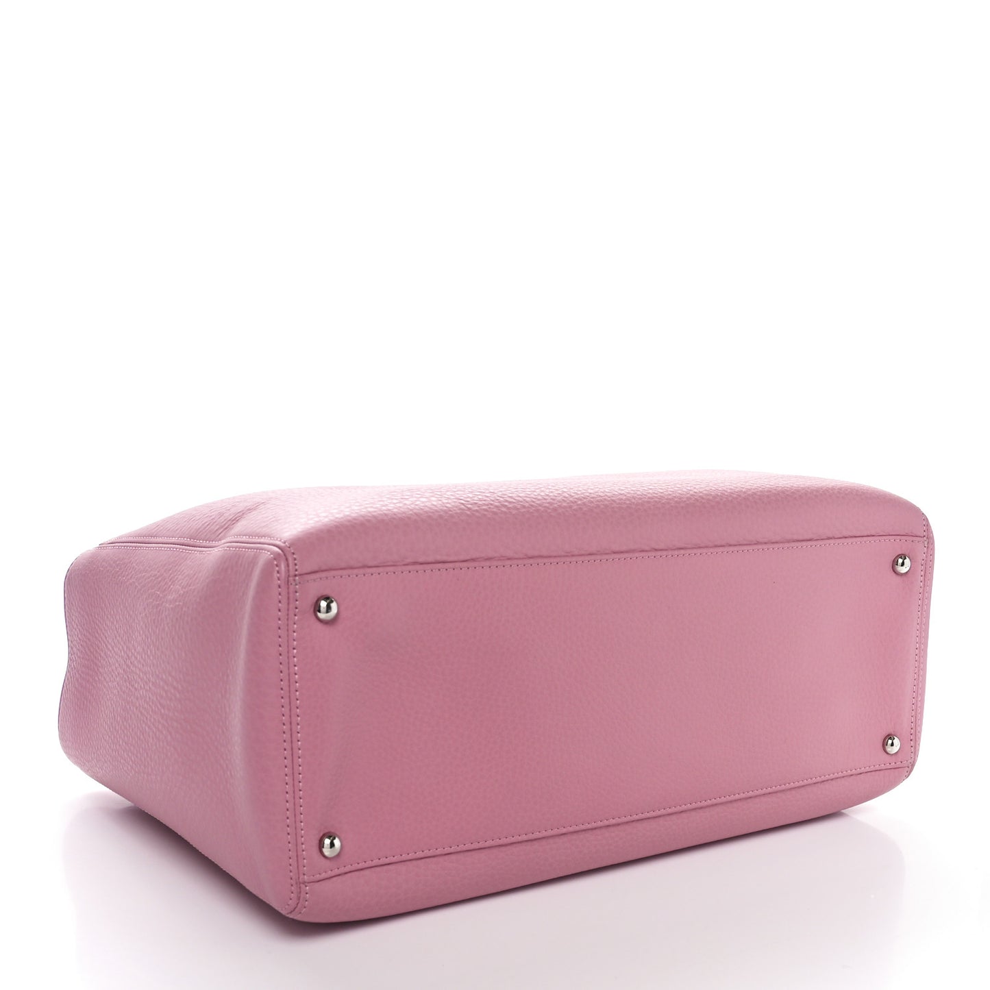 Calfskin Cerf Executive Shopper Tote Pink
