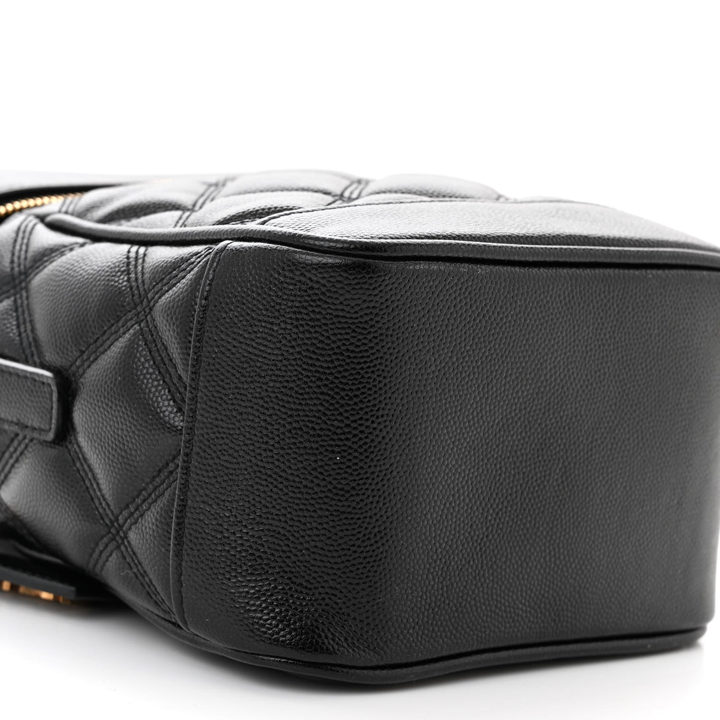 Grain de Poudre Quilted 80's Vanity Bag Black