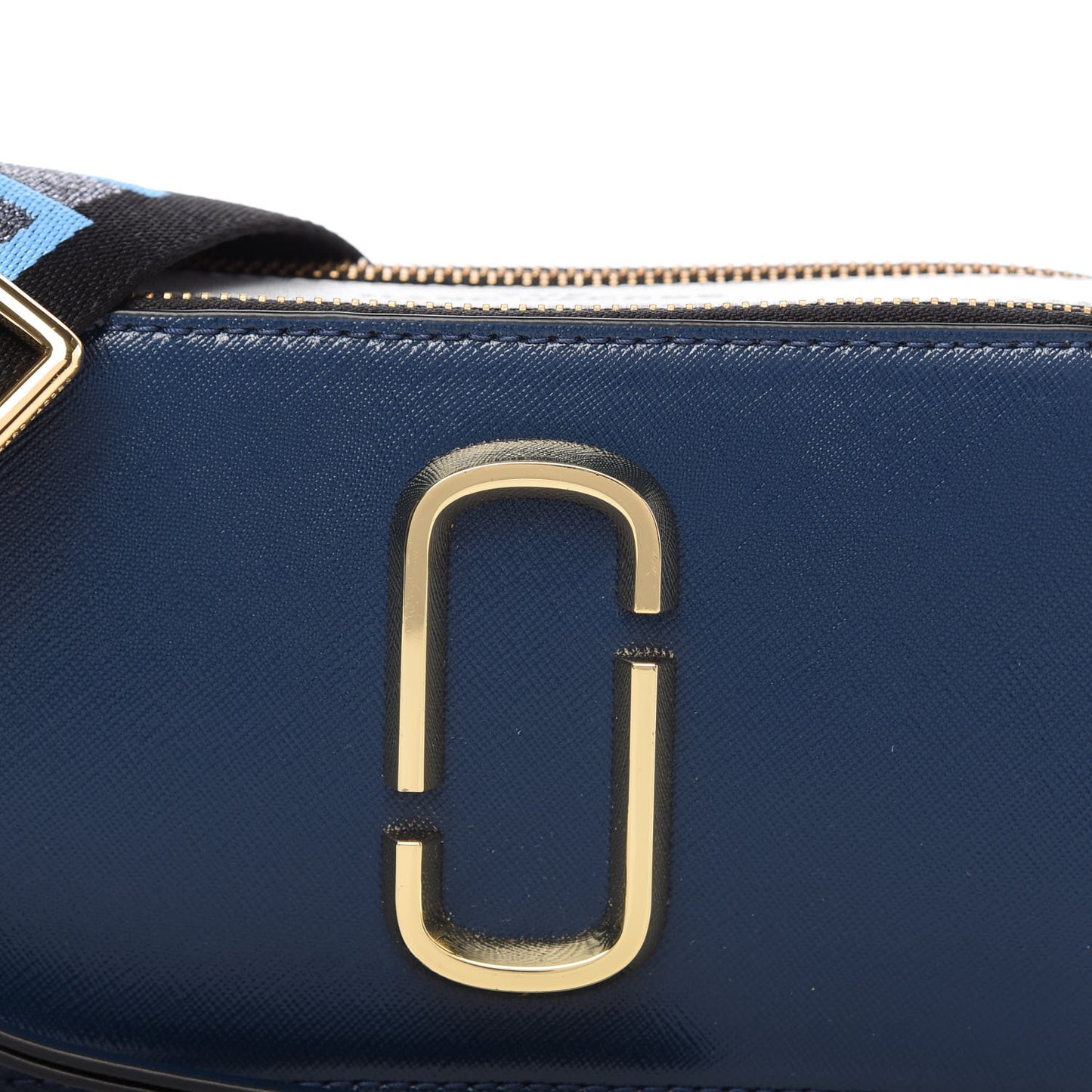 Saffiano Small Snapshot Camera Bag Blue Sea