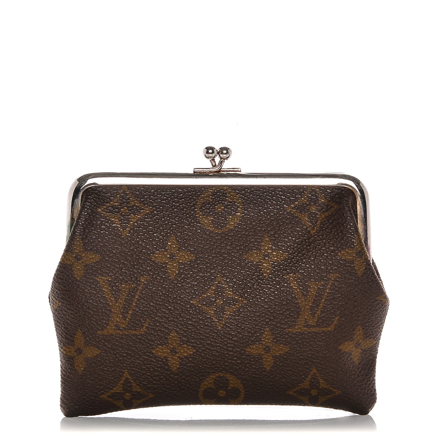 Louis Vuitton Monogram Kisslock Coin Purse 184899 – FASHIONPHILE Beautiful Louis Vuitton wallet with kiss lock coin pouch and snap button closure main image 0