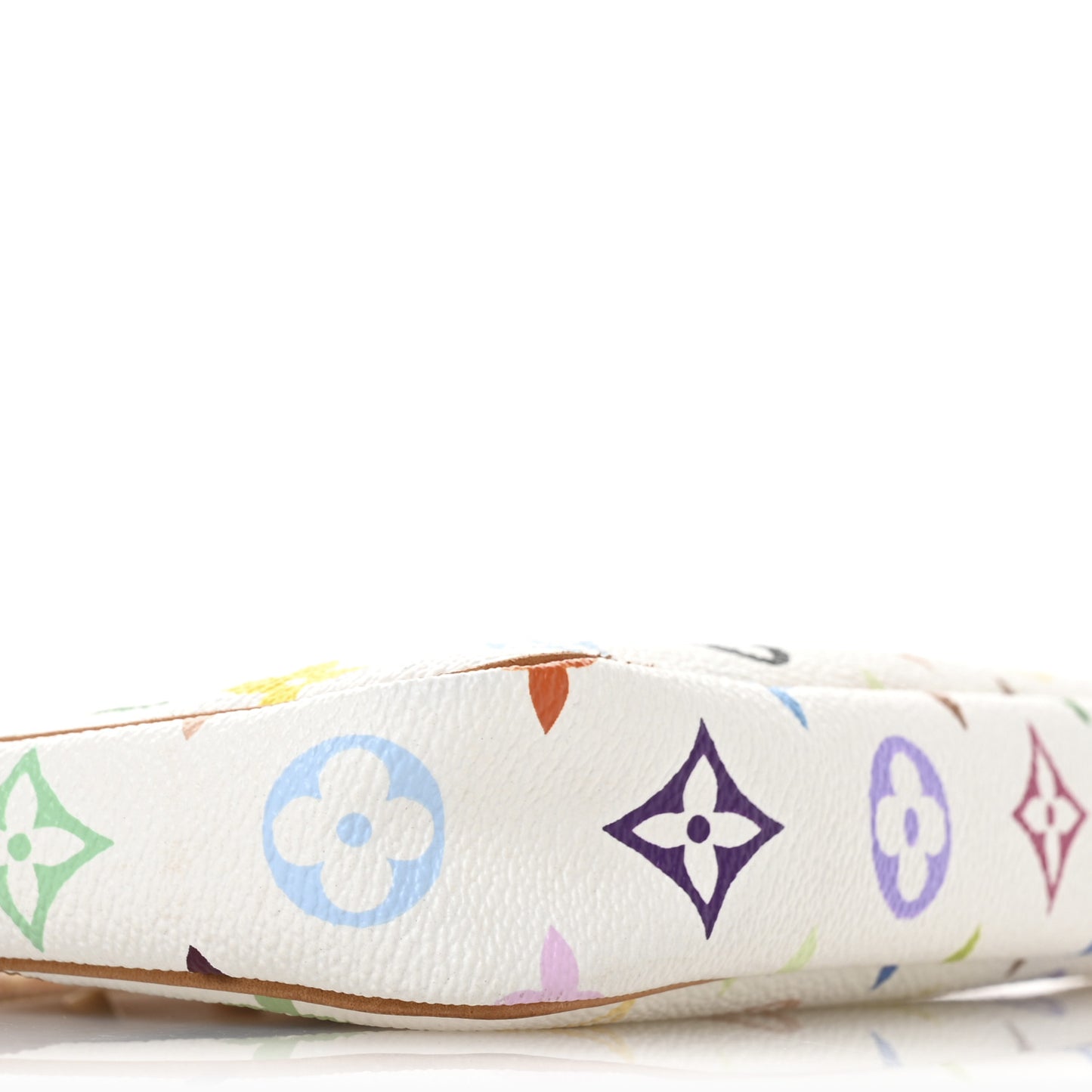 Monogram Multicolor Pochette Accessories White