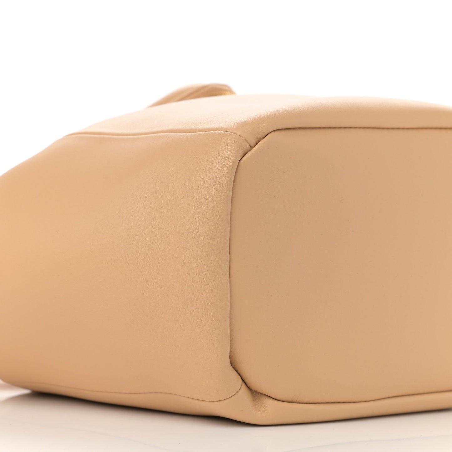 Calfskin Small Beak Tote Almond