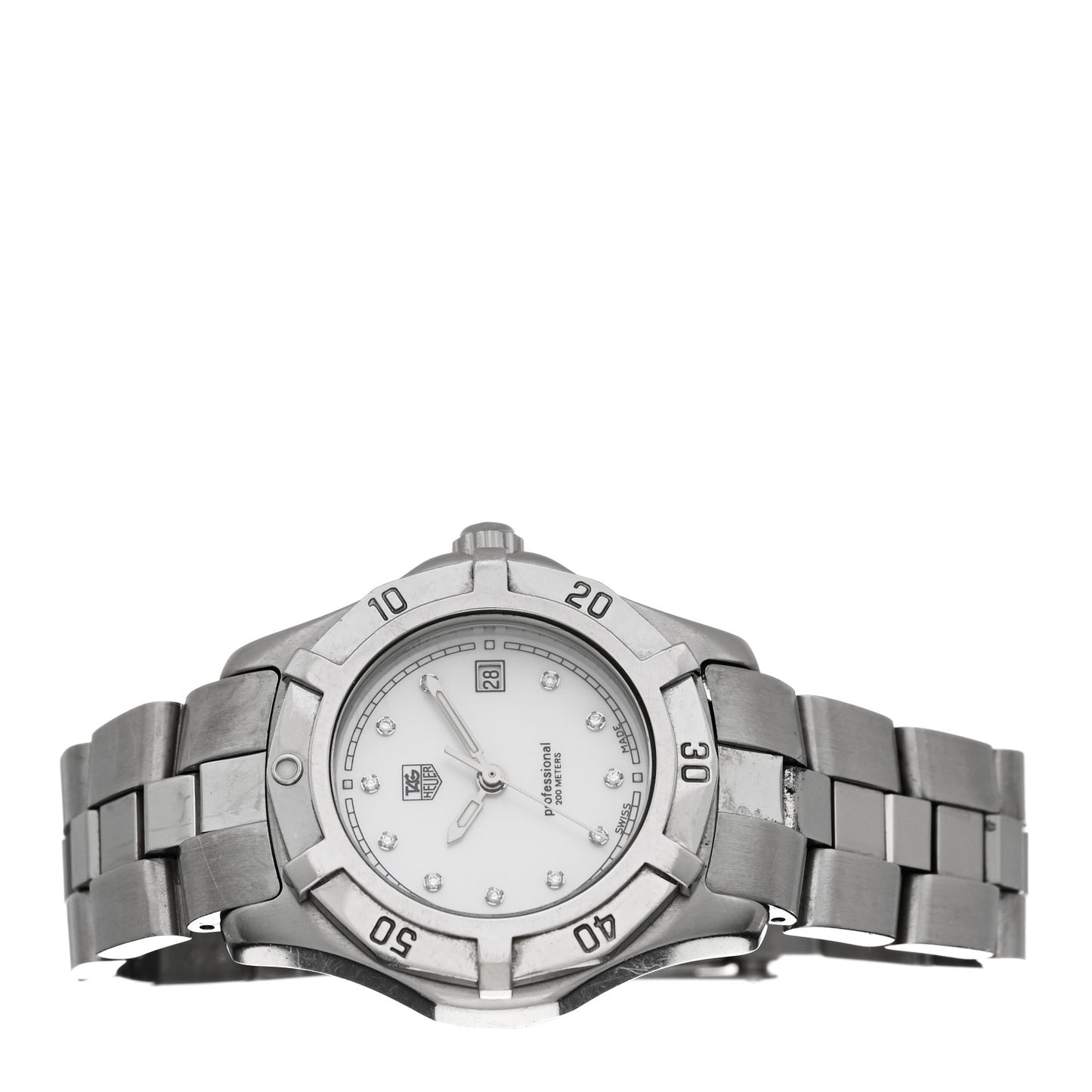 Stainless Steel Diamond Mother of Pearl 29mm Aquaracer Lady Quartz Watch WN131H-0