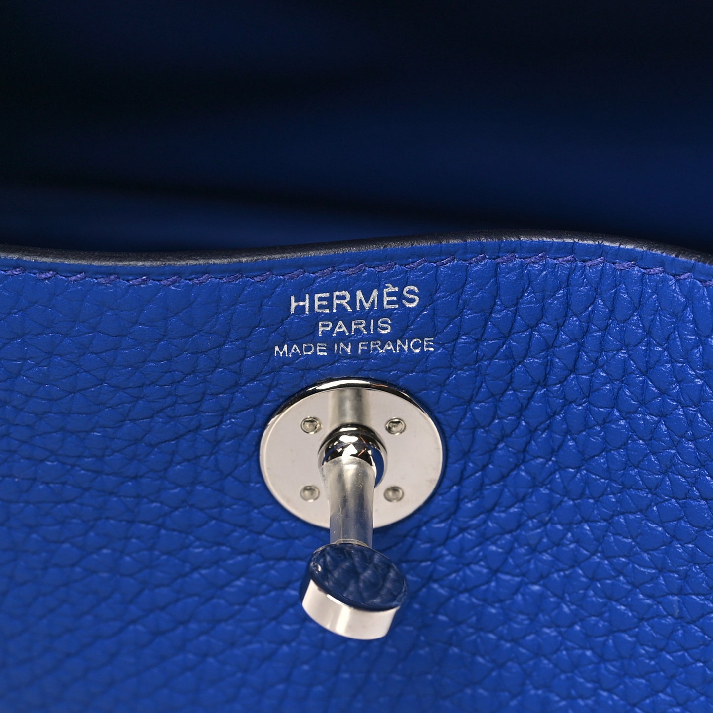 Taurillon Clemence Mini Lindy 20 Bleu Electrique