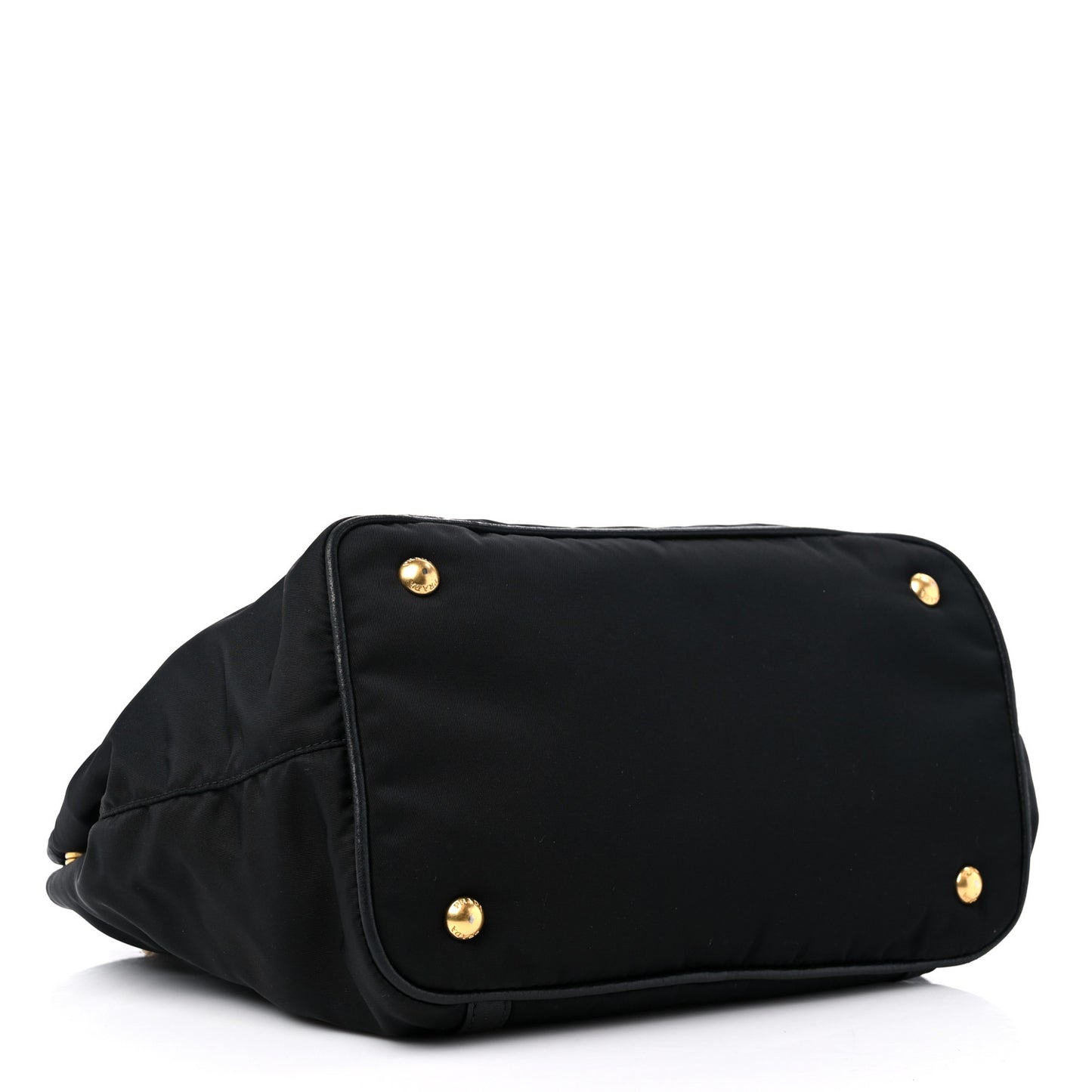 Tessuto Nylon Vitello Daino Tote Black