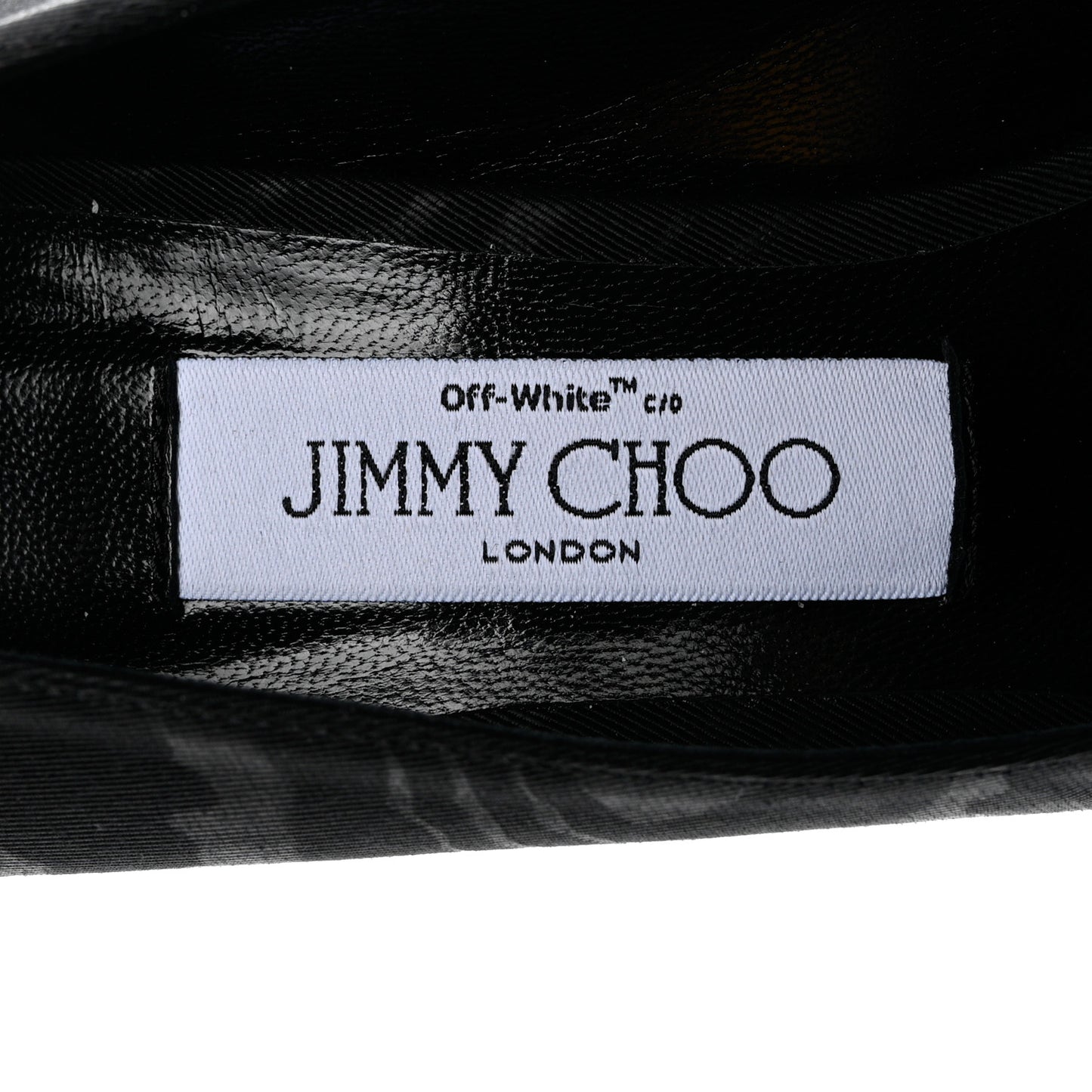 x Off White Moire Mary 100 Pumps 36 Black