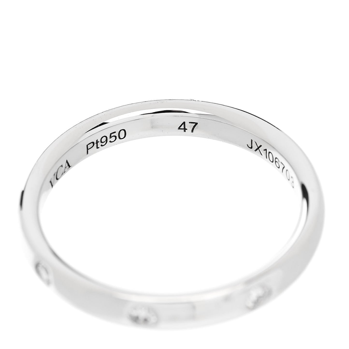 Platinum Diamond Tendrement Etoiles Wedding Band Ring 47 4