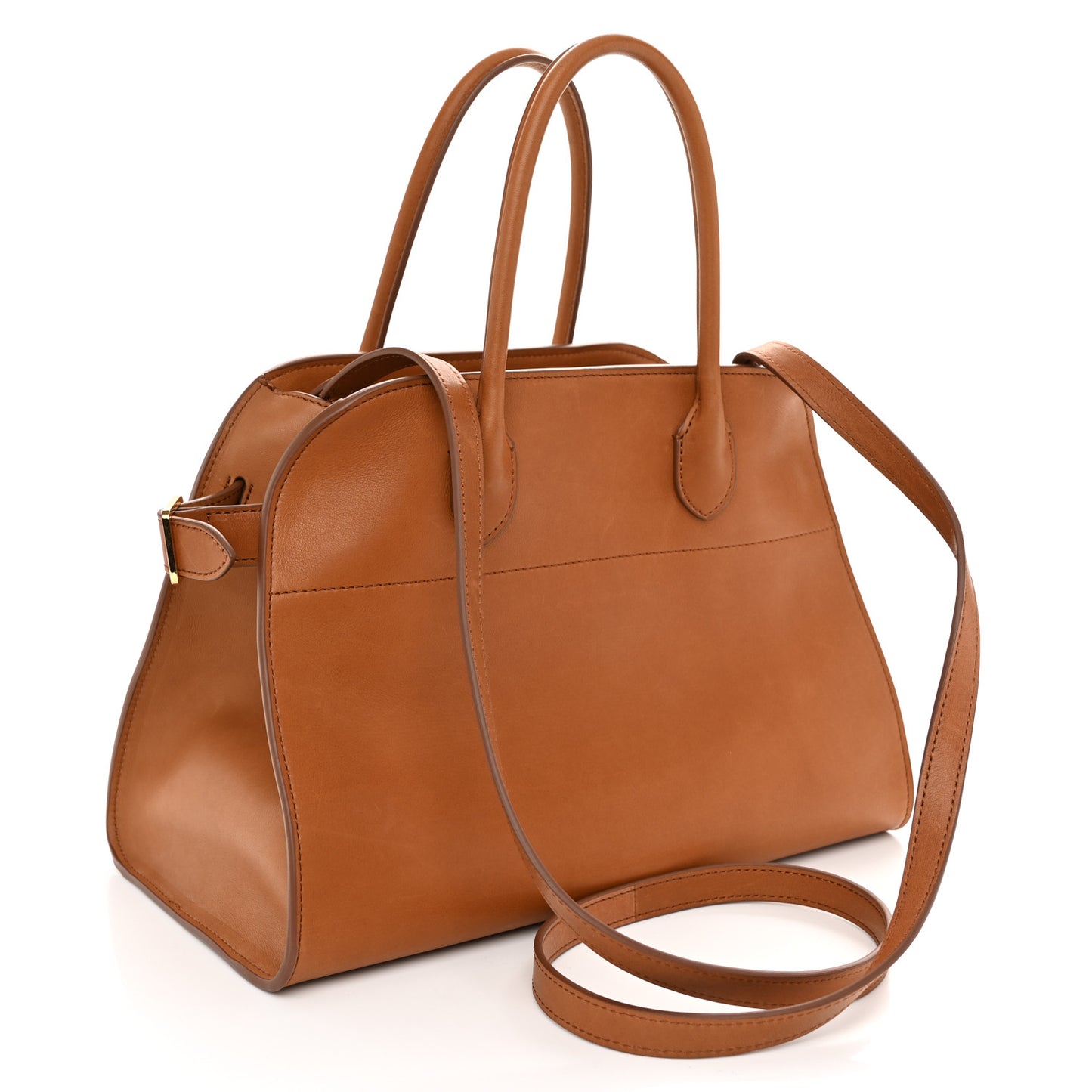 Polished Saddle Calfskin Soft Margaux 12 Cuir