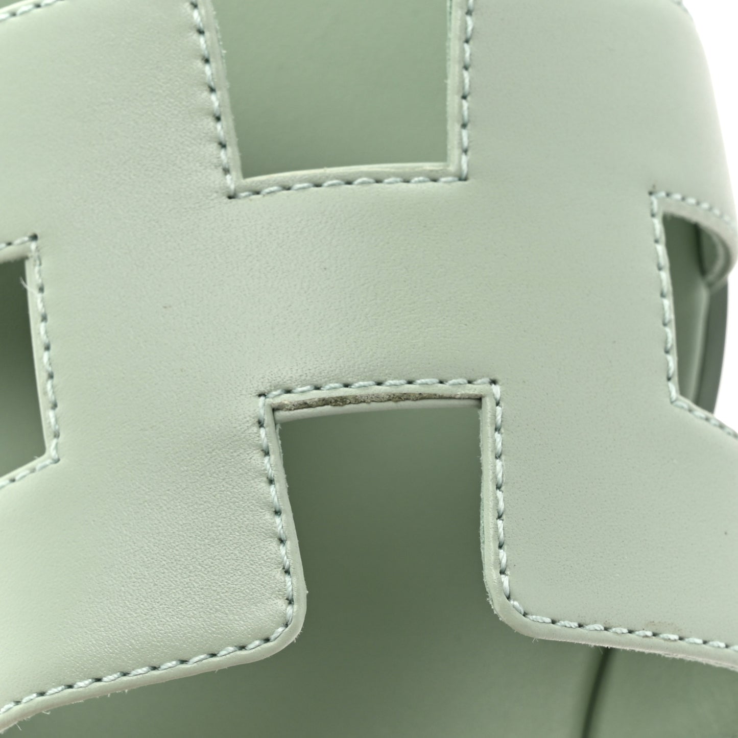 Calfskin Oran Sandals 38 Vert D'eau