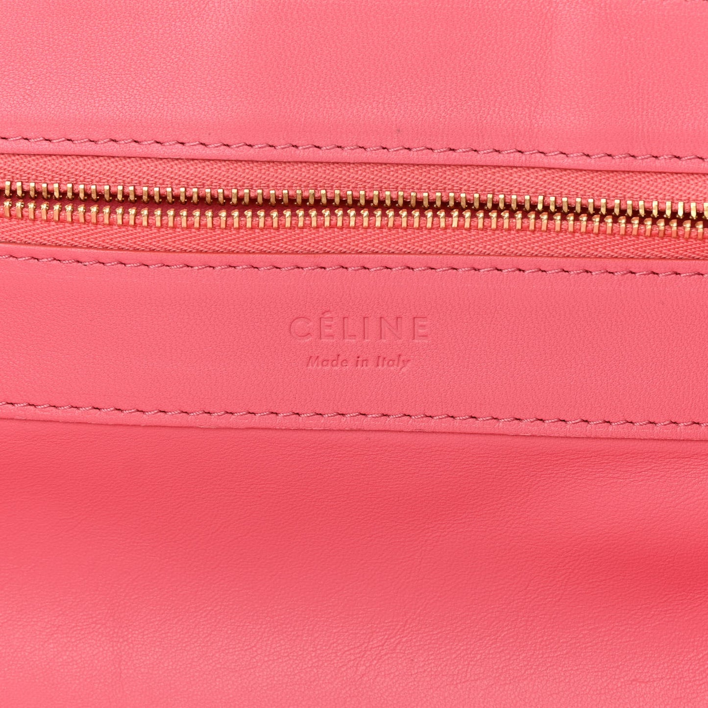 Lambskin Horizontal Bi-Color Cabas Pink Rust