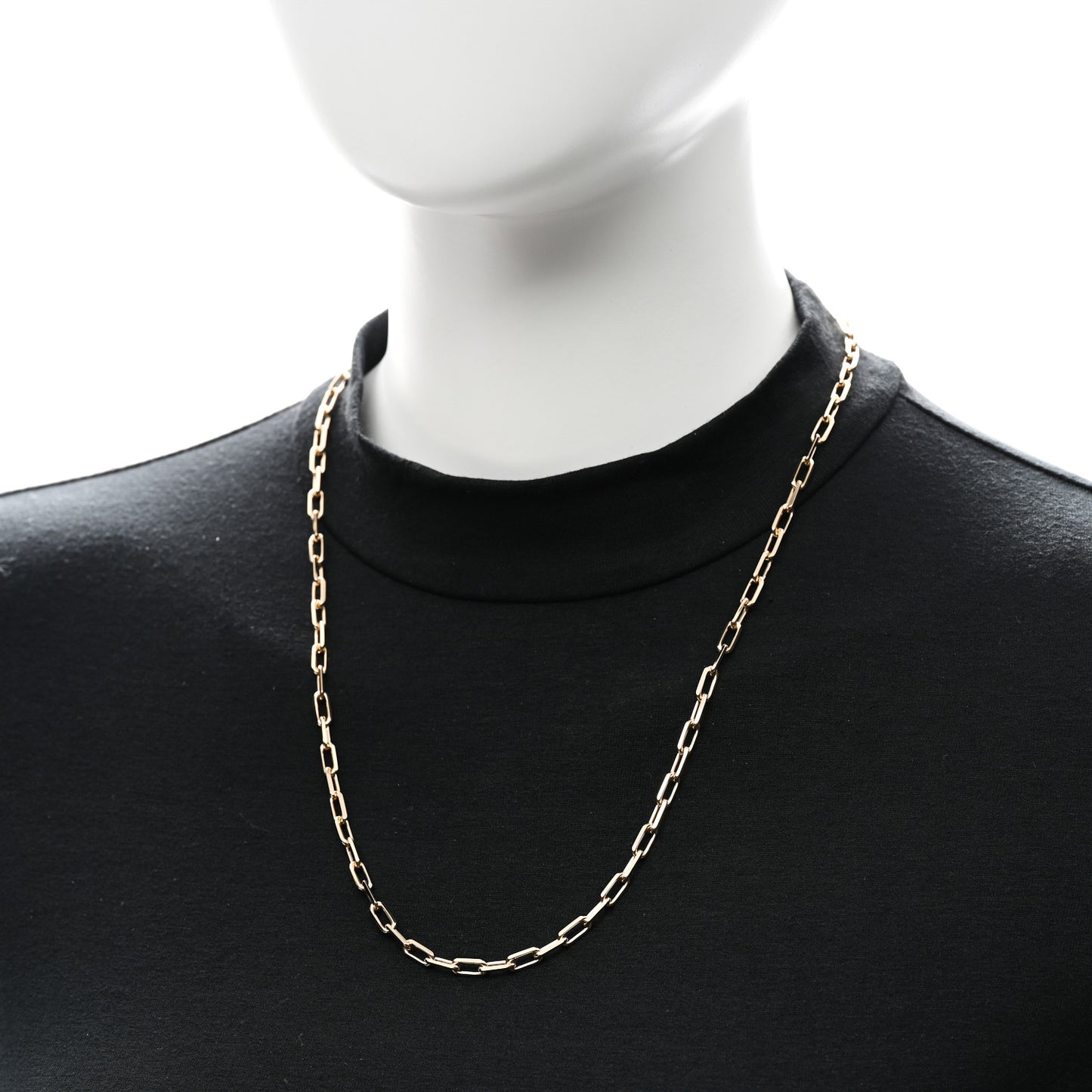 18K Yellow Gold SM Santos De Cartier Link Necklace